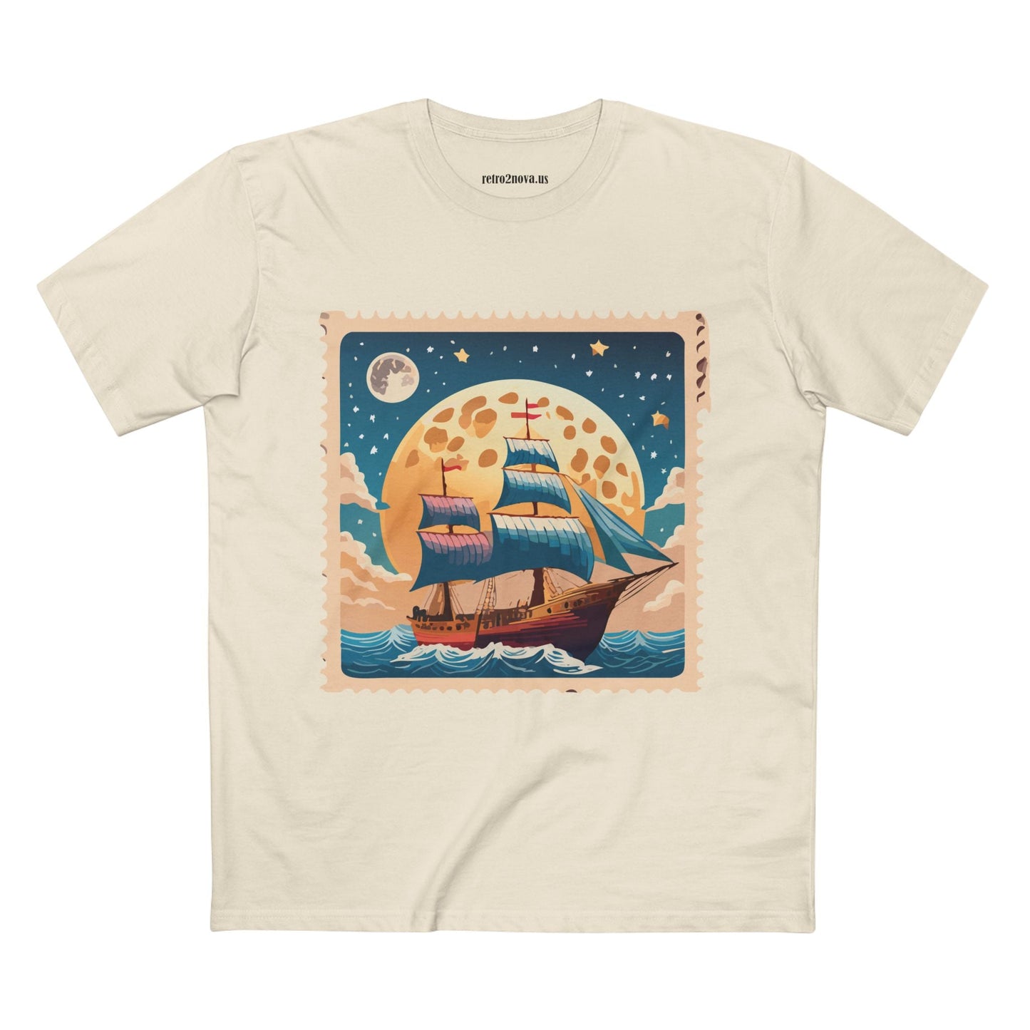 Stamp Shirt Postage Stamp Tee Unisex Premium Cotton with Original Art Design Retro2Nova