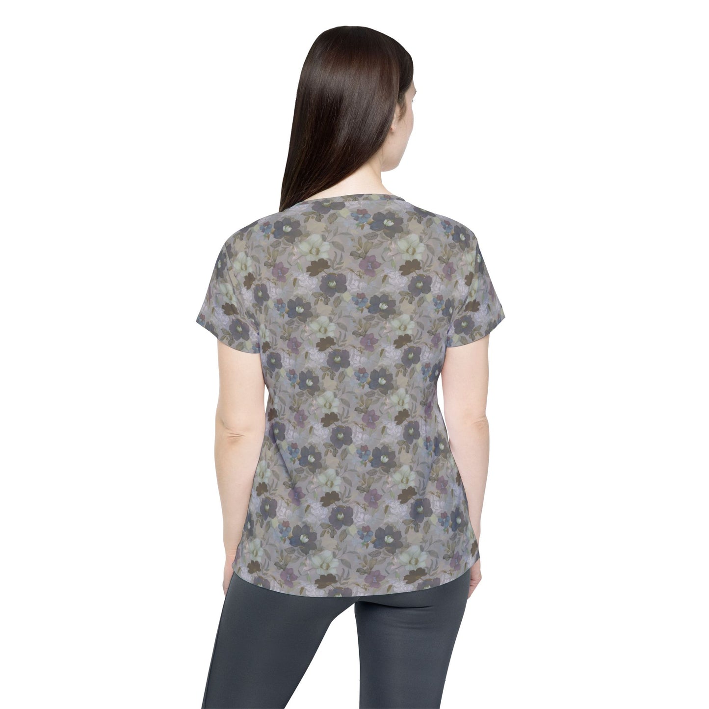Women Poly T-Shirt with Floral Print