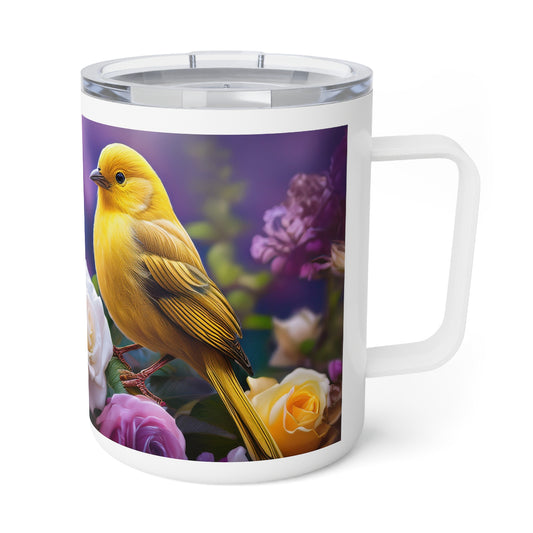 18 Art Design Insulated Coffee Mug Clear Lid 10oz Insulated Coffee Mug 10oz