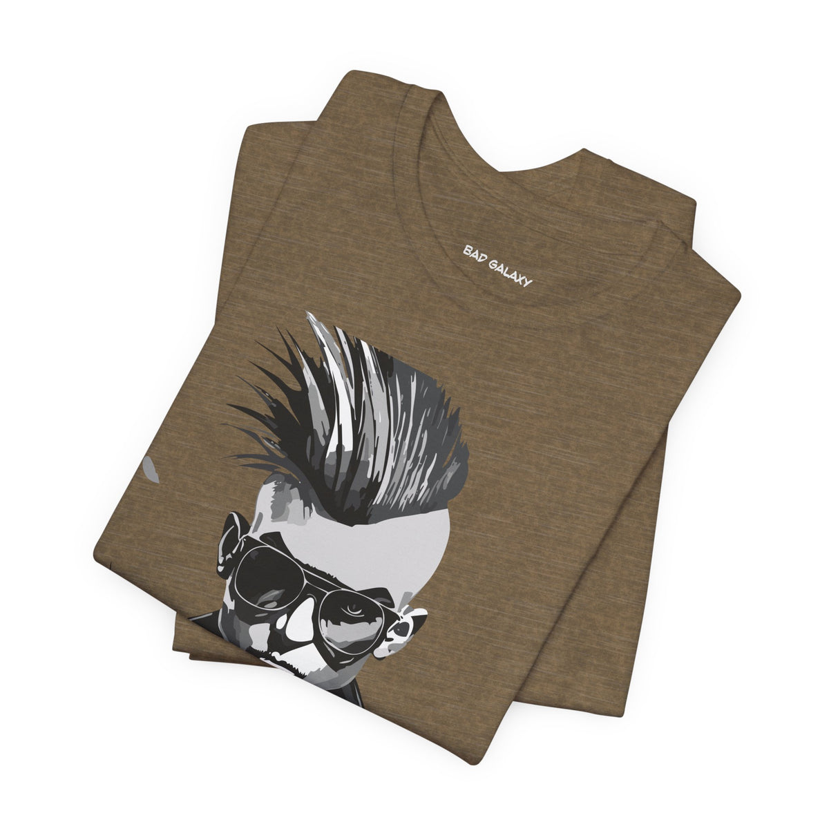Punk Rock Graphic Unisex Cotton Bella+Canvas Tee with Art Design b23
