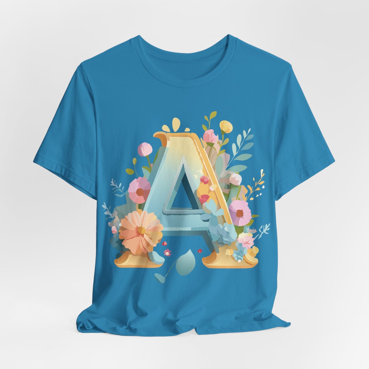 Letter A Shirt Graphic Tee Unisex Jersey Short Sleeve Adelpha Vintage Inspired Art Design