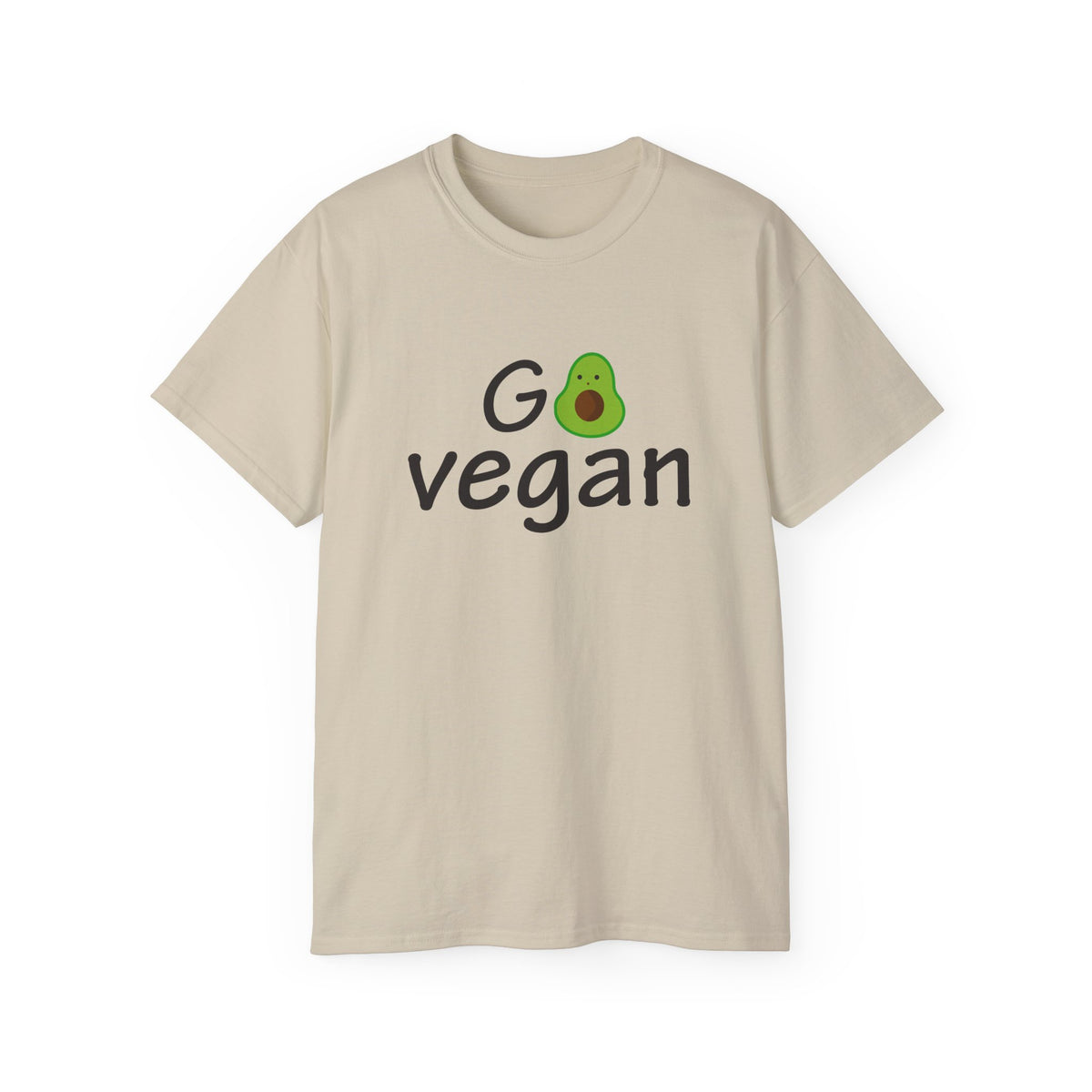 Go Vegan avocado graphic T-Shirt | plant based tee