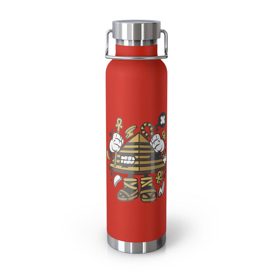 22oz Copper Insulated Water Bottle with Cartoon Design - CV33