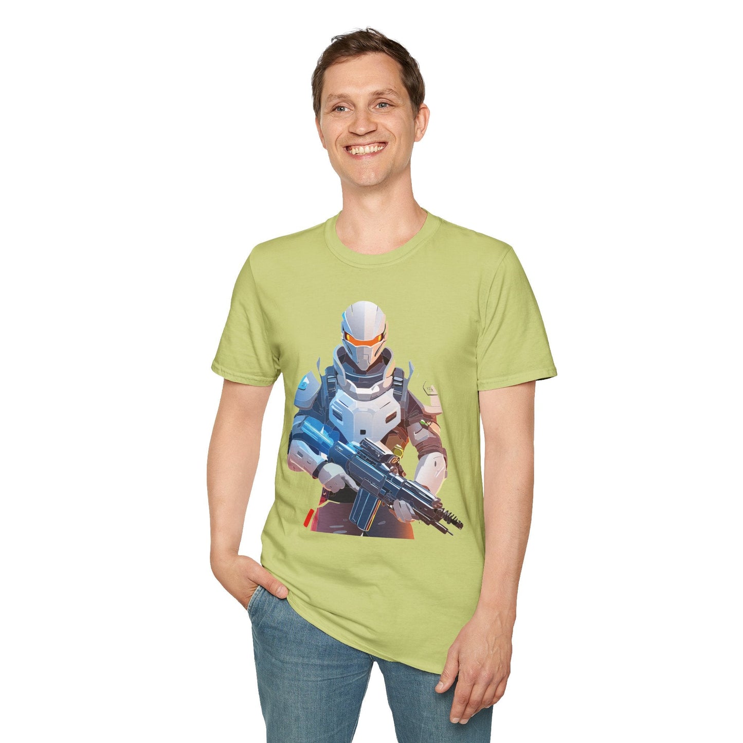 Robocop T Shirt Unisex Softstyle Ring Spun Cotton Tee With Robocop Art Design Premium Comfort
