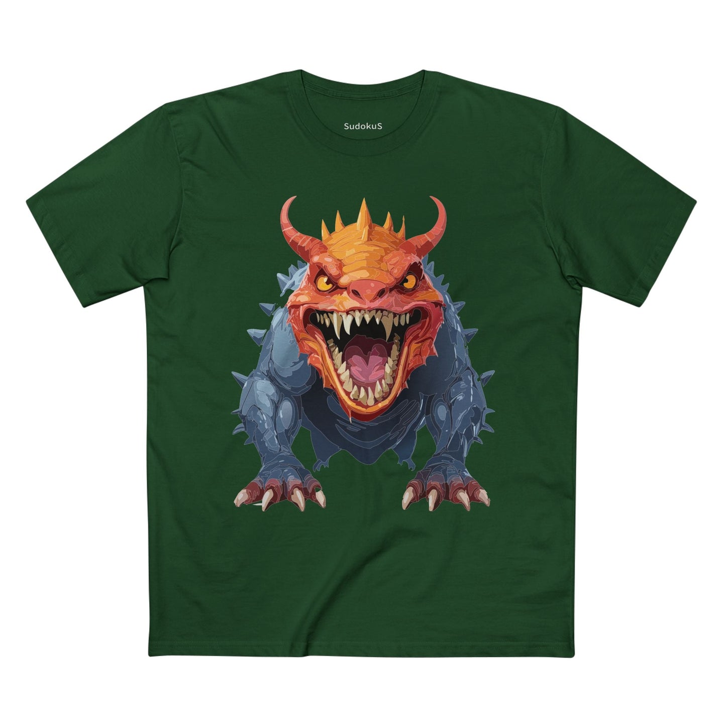 Cartoon Monsters Graphic Unisex 100 Cotton Staple Tee 29