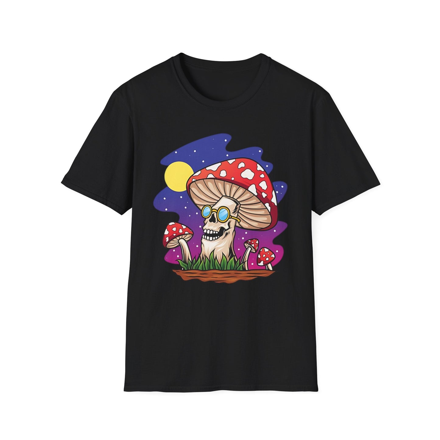 Mashroom Mushroom Tee Shirt Unisex Funny Fungus Design Softstyle 64000 Cotton Tee
