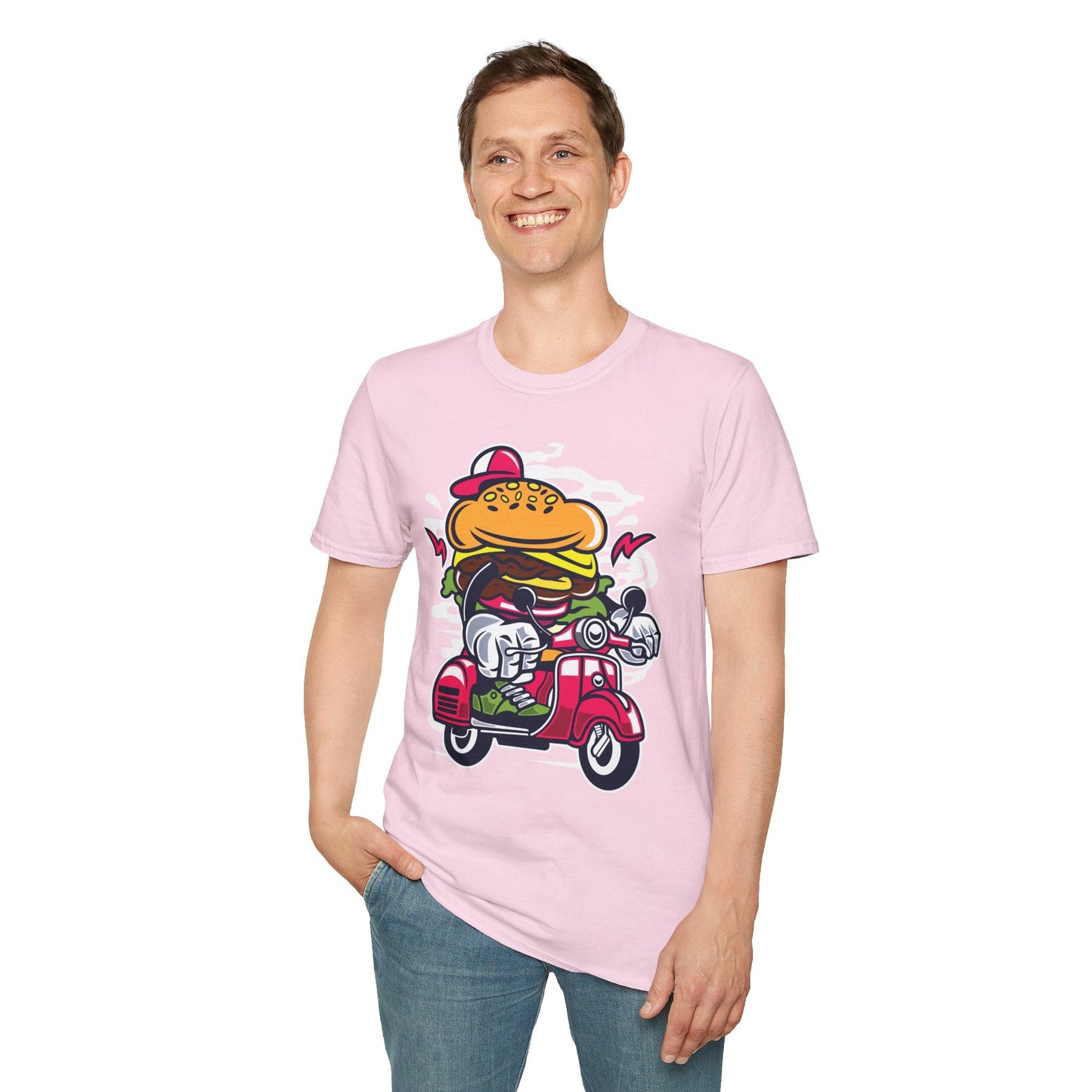 Cartoon T Shirt Animation Tee Funny Unisex Softstyle Gildan 64000 100 Percent Ring Spun Cotton