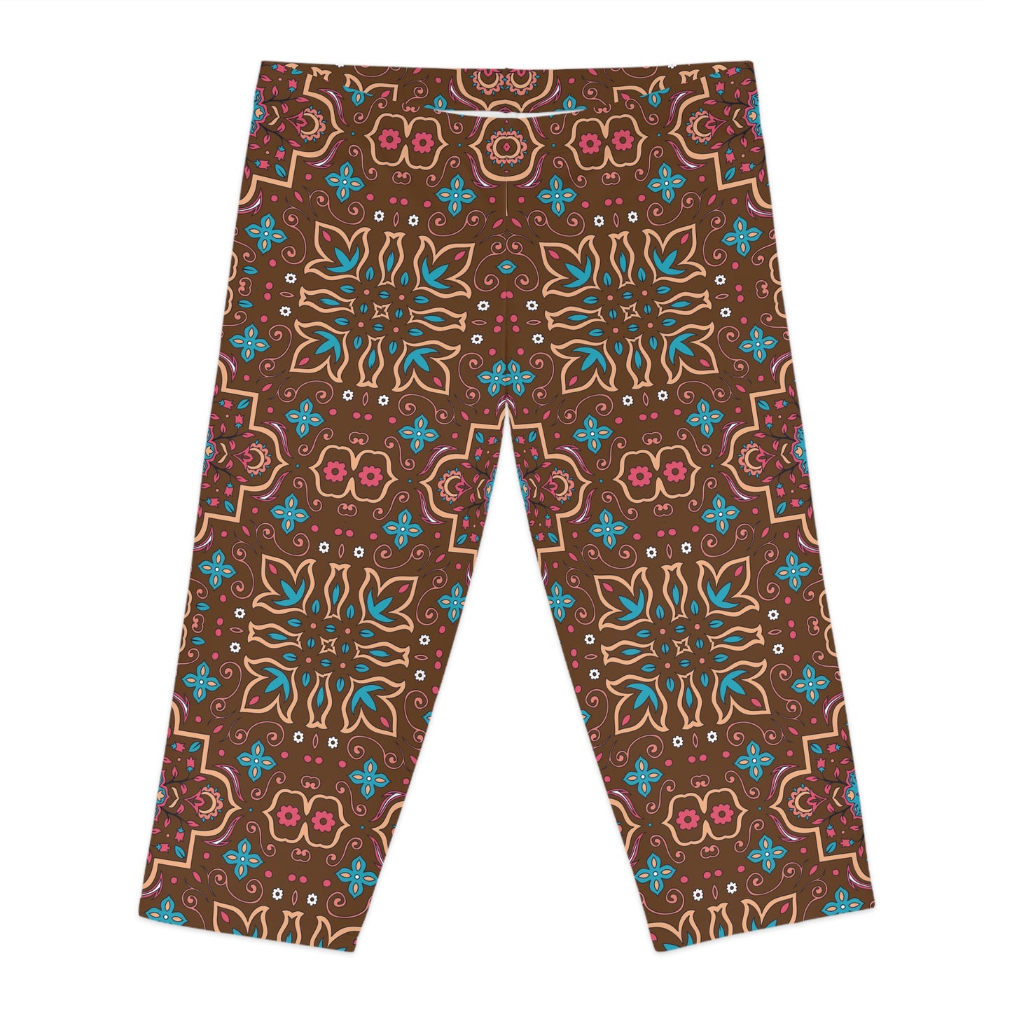 Leggings capri con estampado tradicional