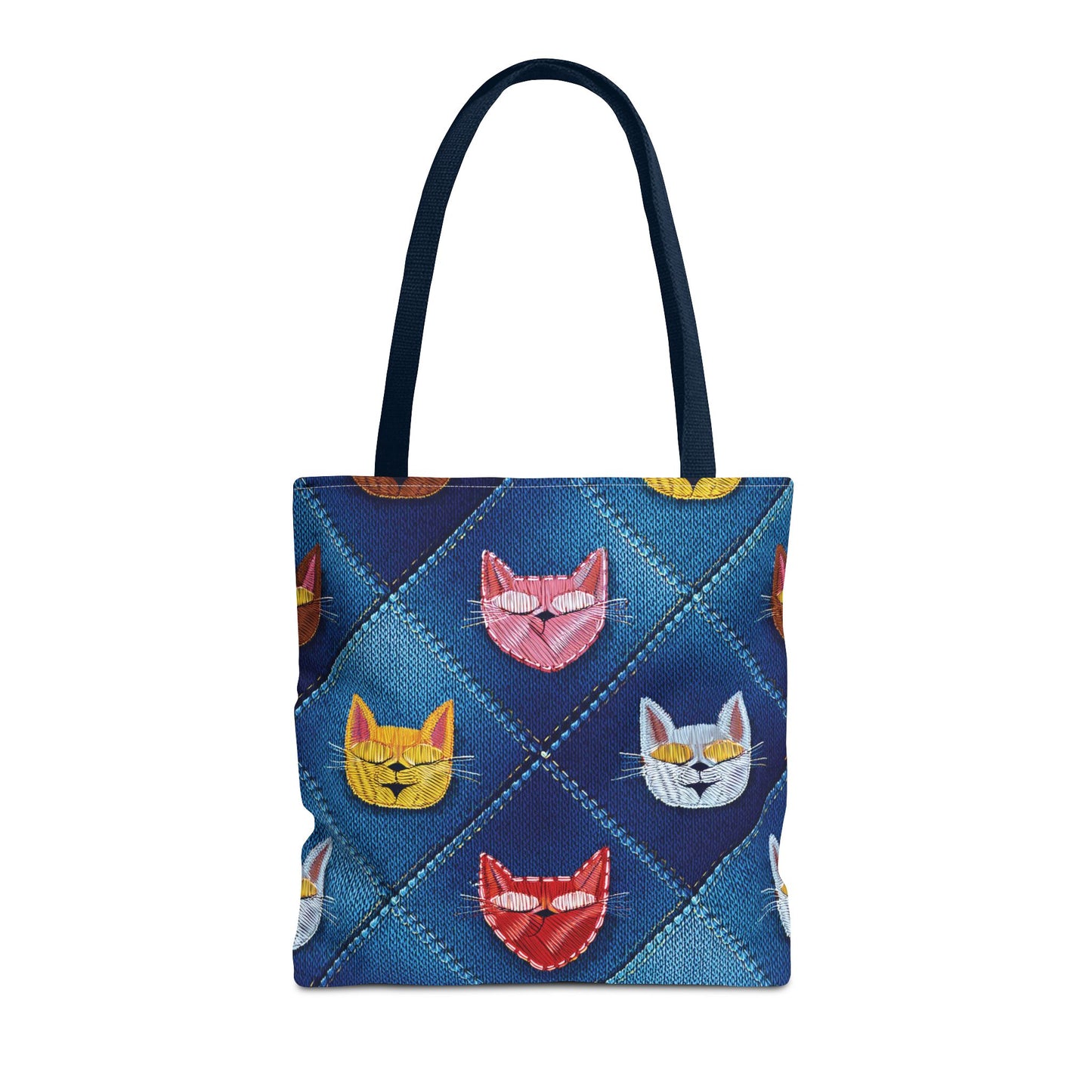 Love Day Graphic Design Denim Fabric Imitation Print Unisex Canvas Bag POLY 3 Sizes Tote Bag 201-21