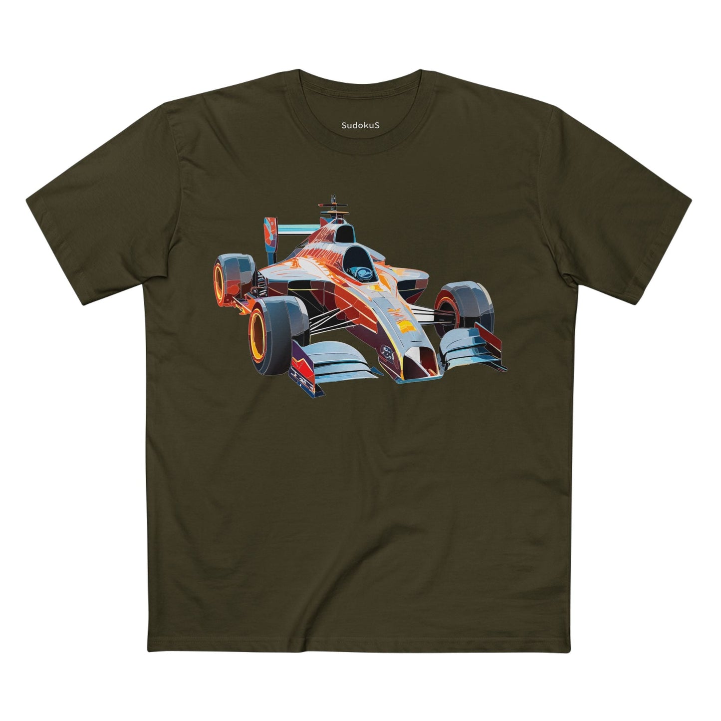 Car Graphic Unisex 100 Cotton Staple Tee 9