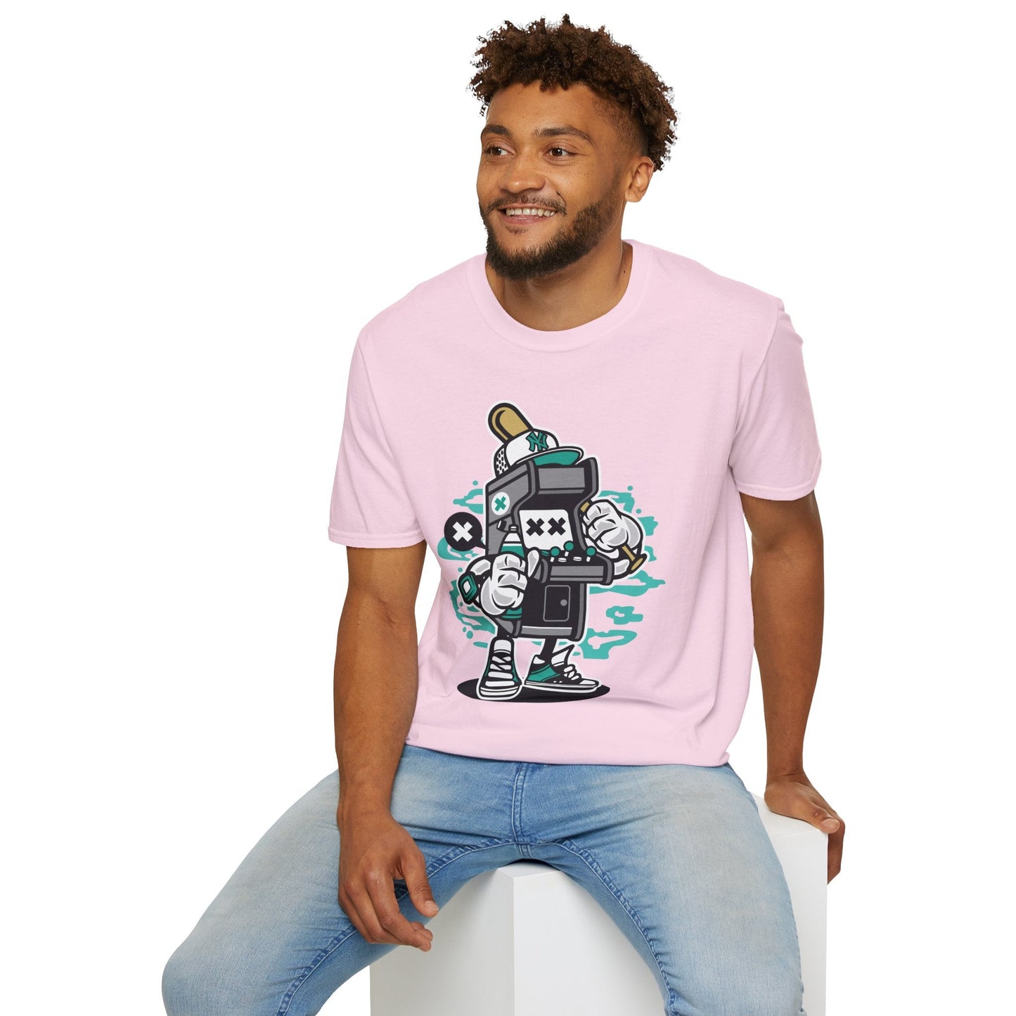 Unisex Gildan Softstyle Cartoon T Shirt Animation Design Funny Tee Ring Spun Cotton
