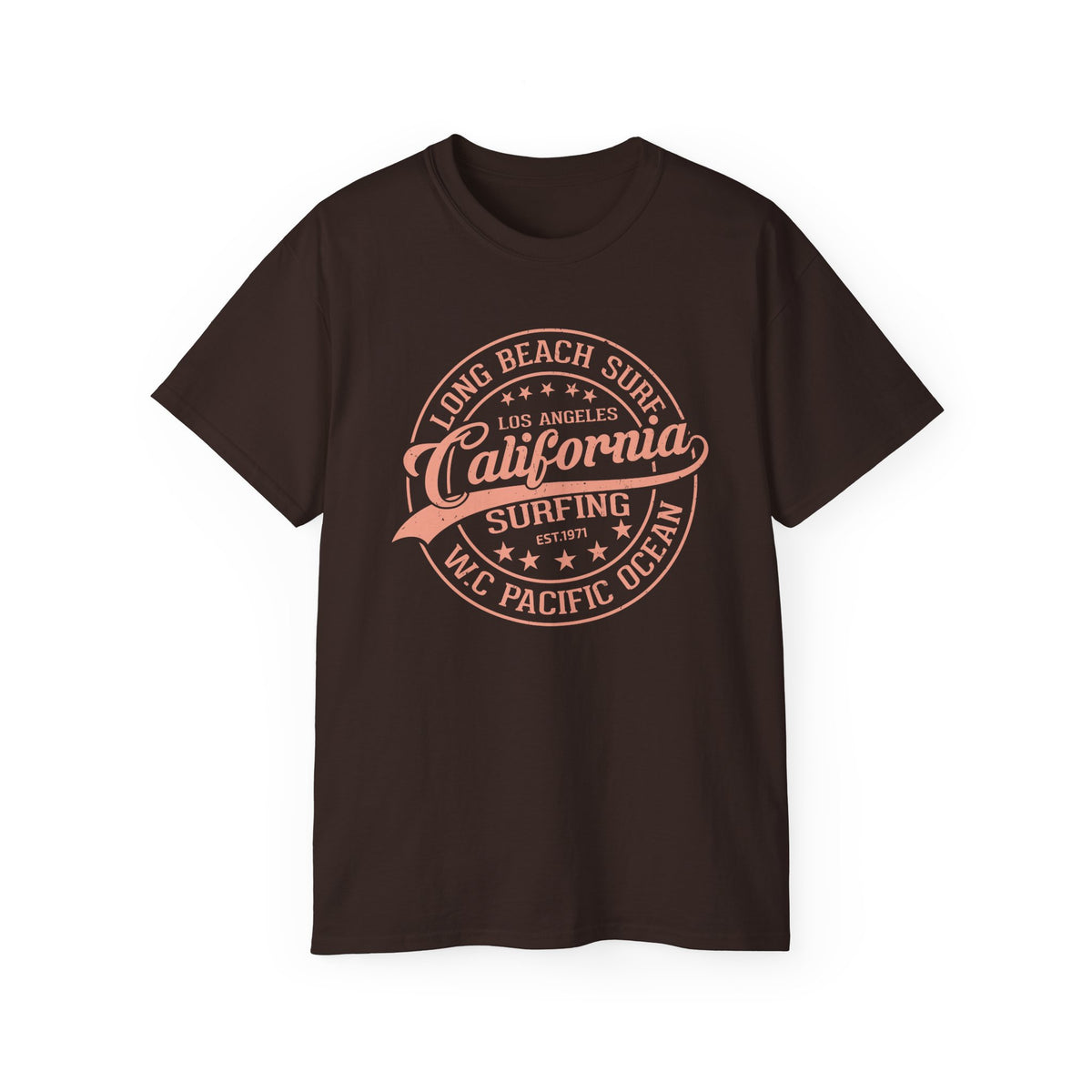 California Surfing Logo T-Shirt | Long Beach Pacific Ocean Tee