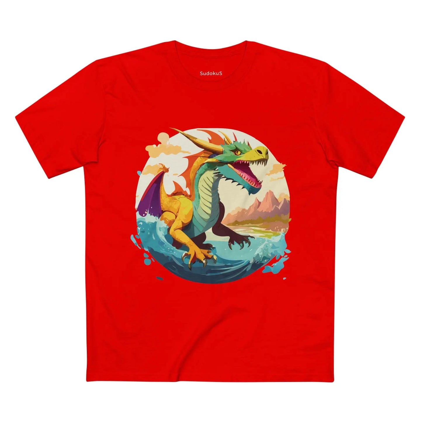 Dragon Graphic Unisex 100 Cotton Staple Tee 24