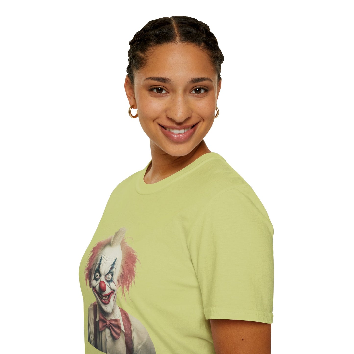 Clown Shirt Circus Tee Gildan Softstyle 64000 One Hundred Percent Ring Spun Cotton Lightweight