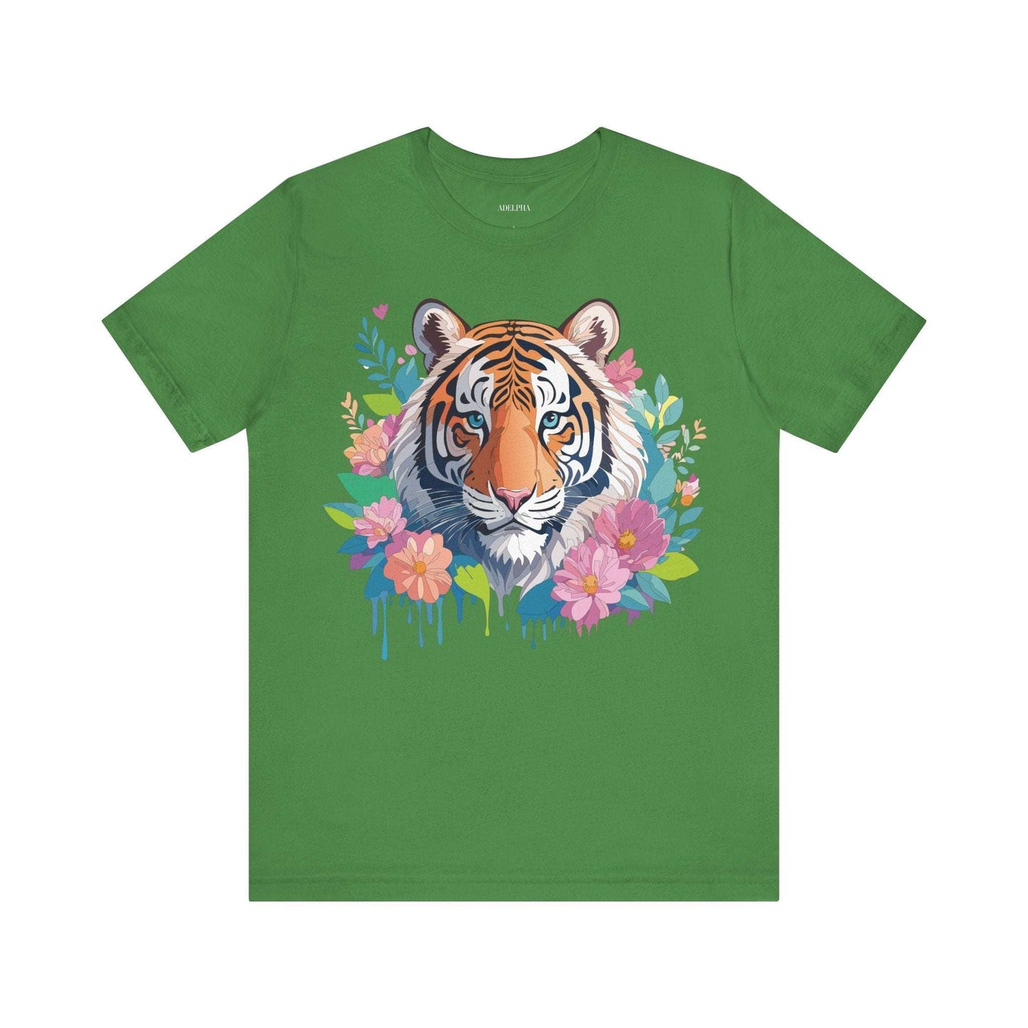 Tiger Graphic Unisex 100 Cotton Vintage Art with Animal Tee 2