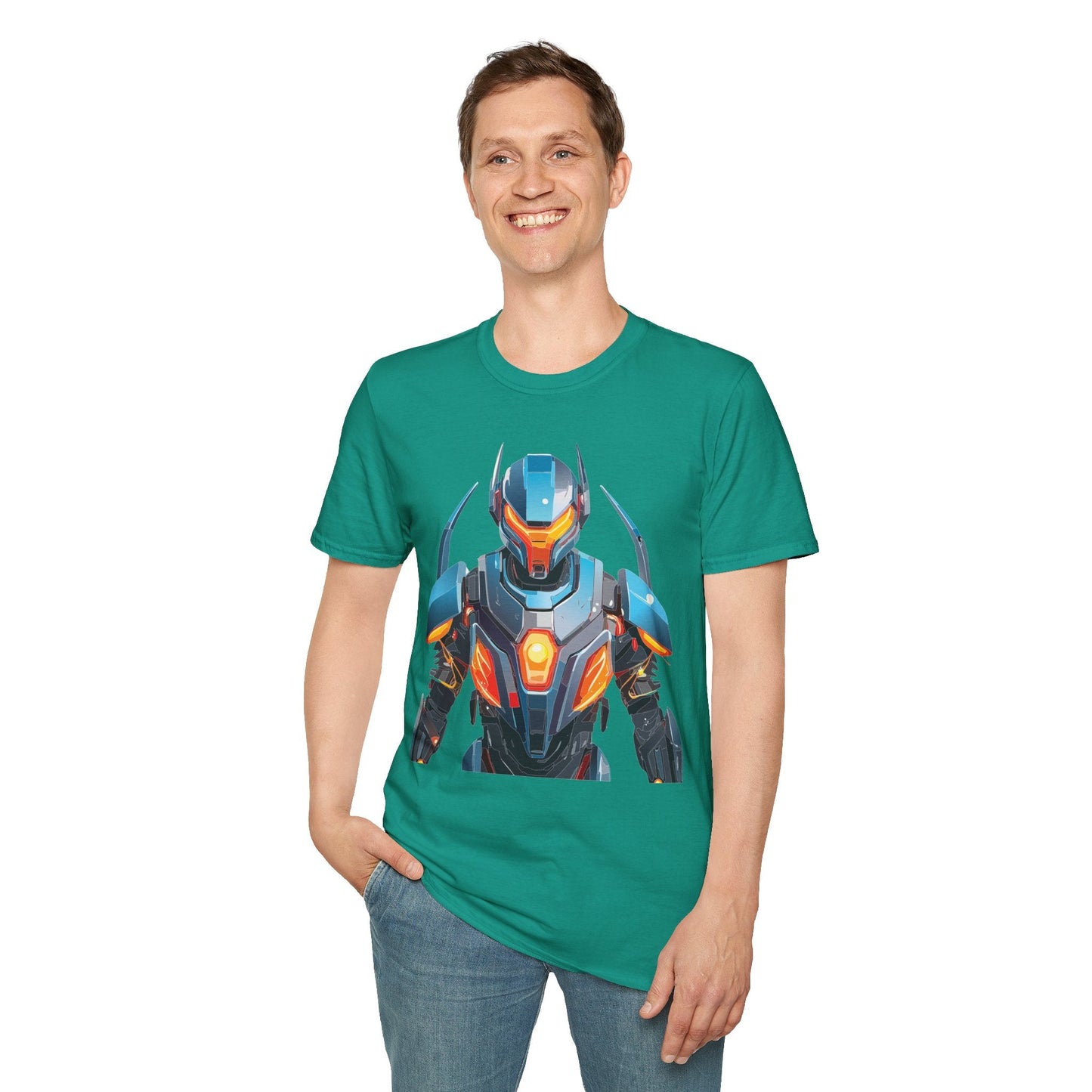 Cyborg Tee Robot Shirt Terminator Shirt Unisex Gildan Softstyle 64000 Soft Cotton Tee