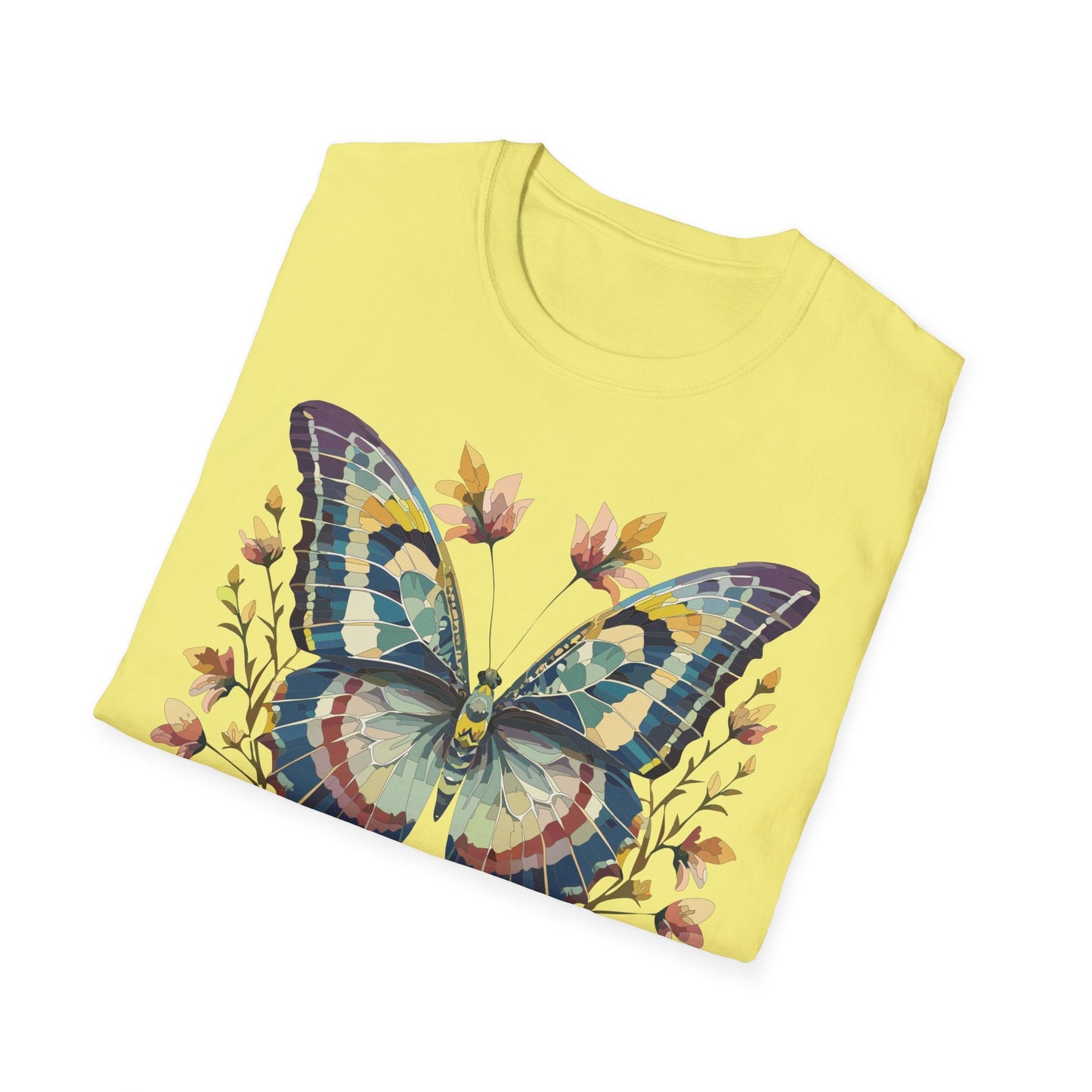 Butterfly Shirt Unisex T Shirt With Monarch Design Gildan Softstyle 64000 Ring Spun Cotton Tee