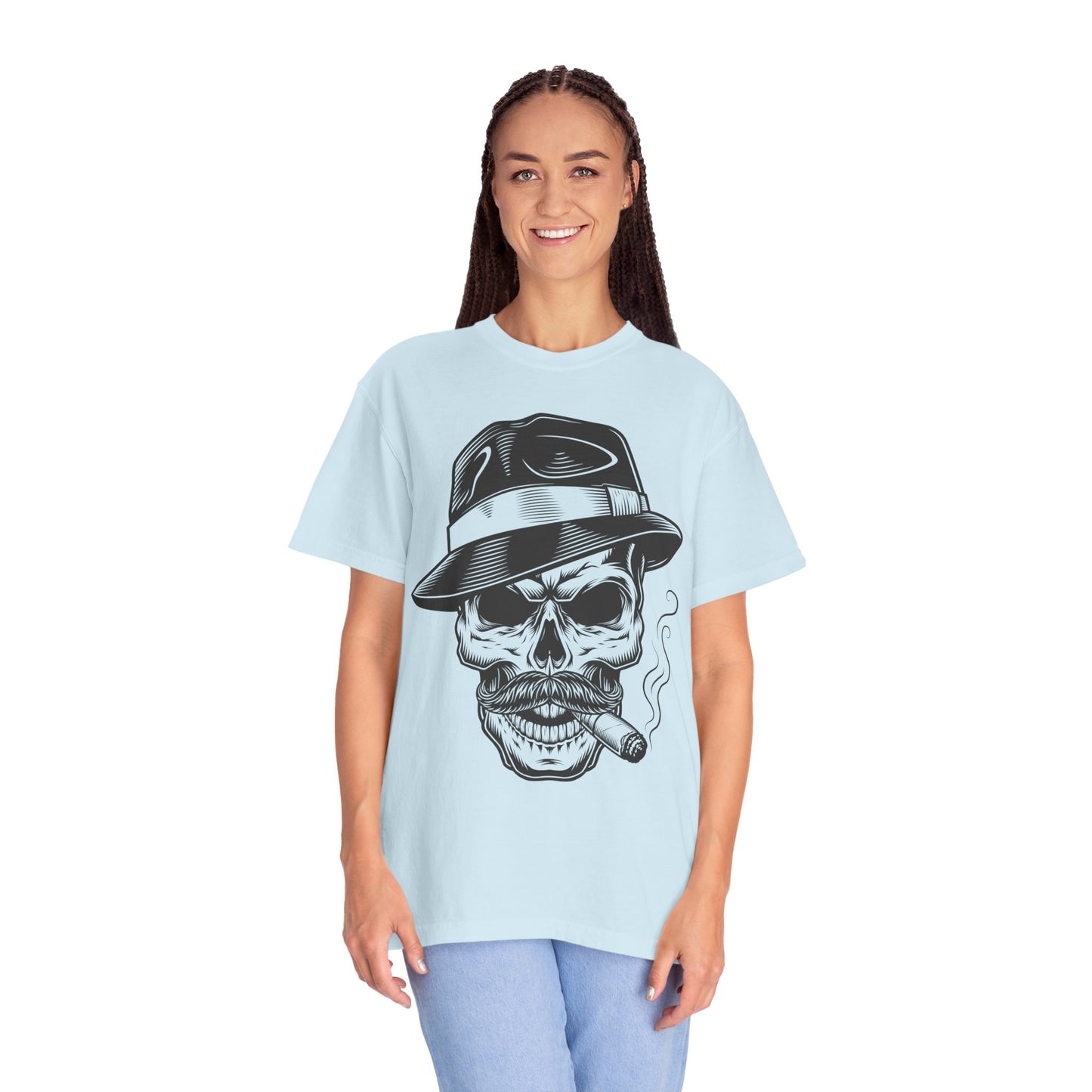 Unisex Cotton Tee Shirt with Skull