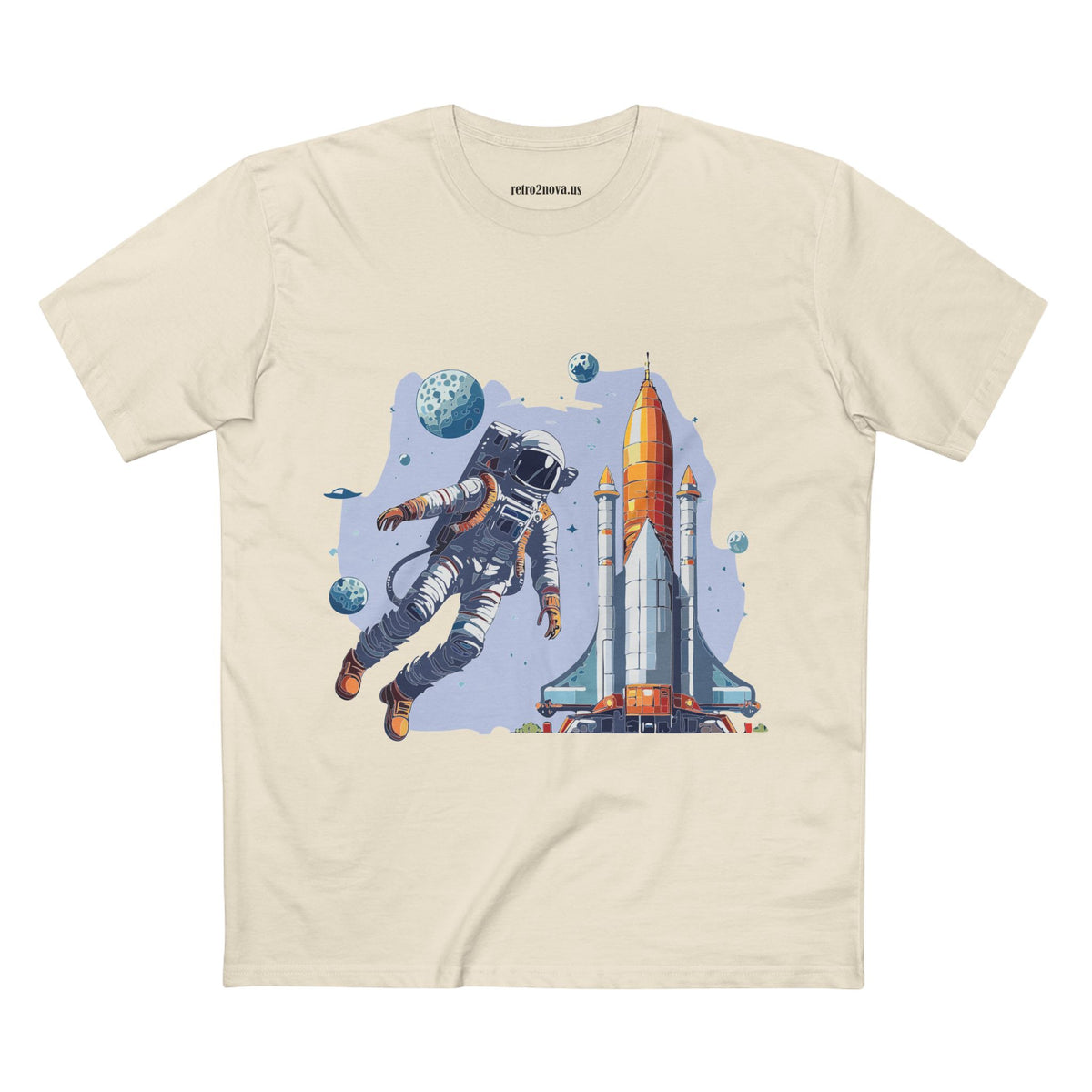 Cosmos Astronaut Graphic Tee Staple Unisex 100 Cotton Tee Shirt - CS-15