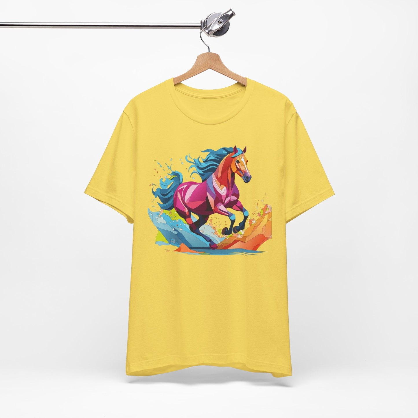 Unisex Animal Tee Shirt With Wild Animals Art Design Short Sleeve Casual Wear Everyday