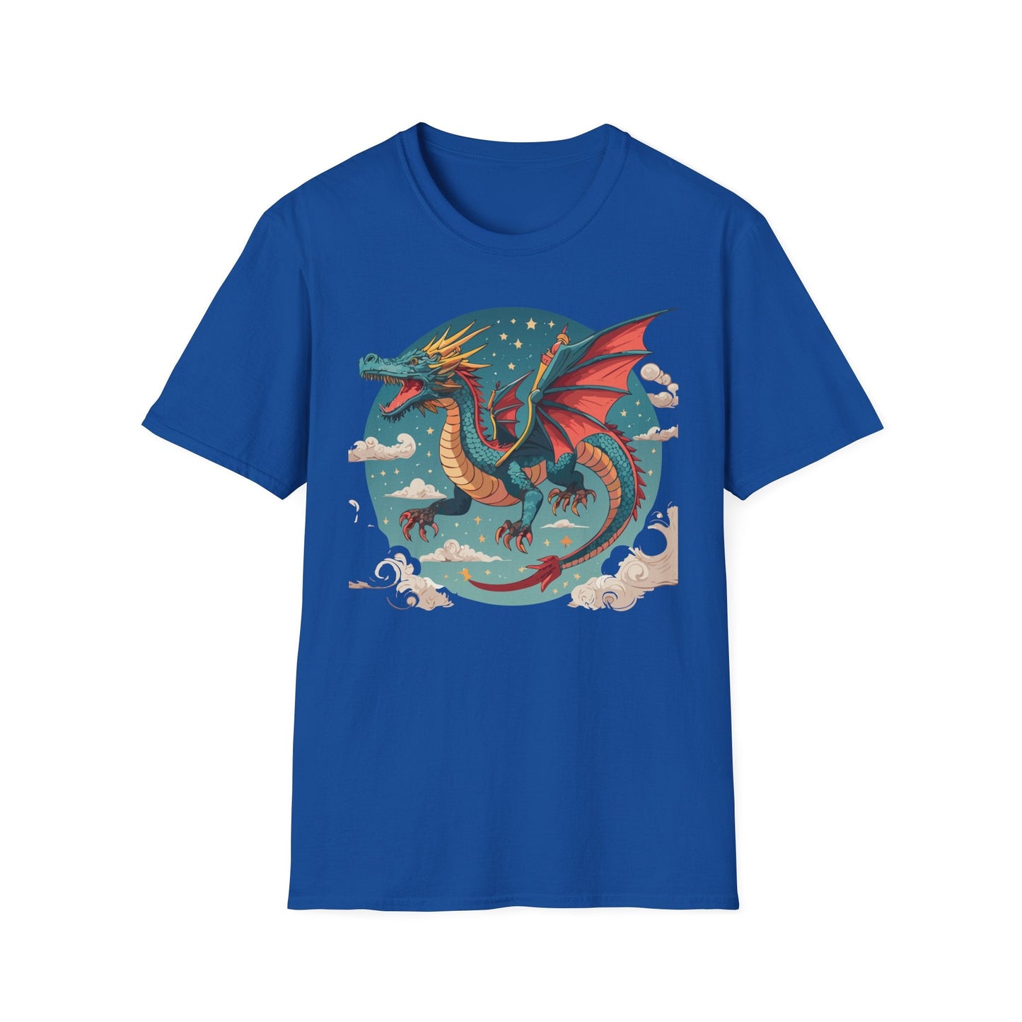 Dragon Graphic Unisex 100 Cotton Tee with Animal Artwork Design 20