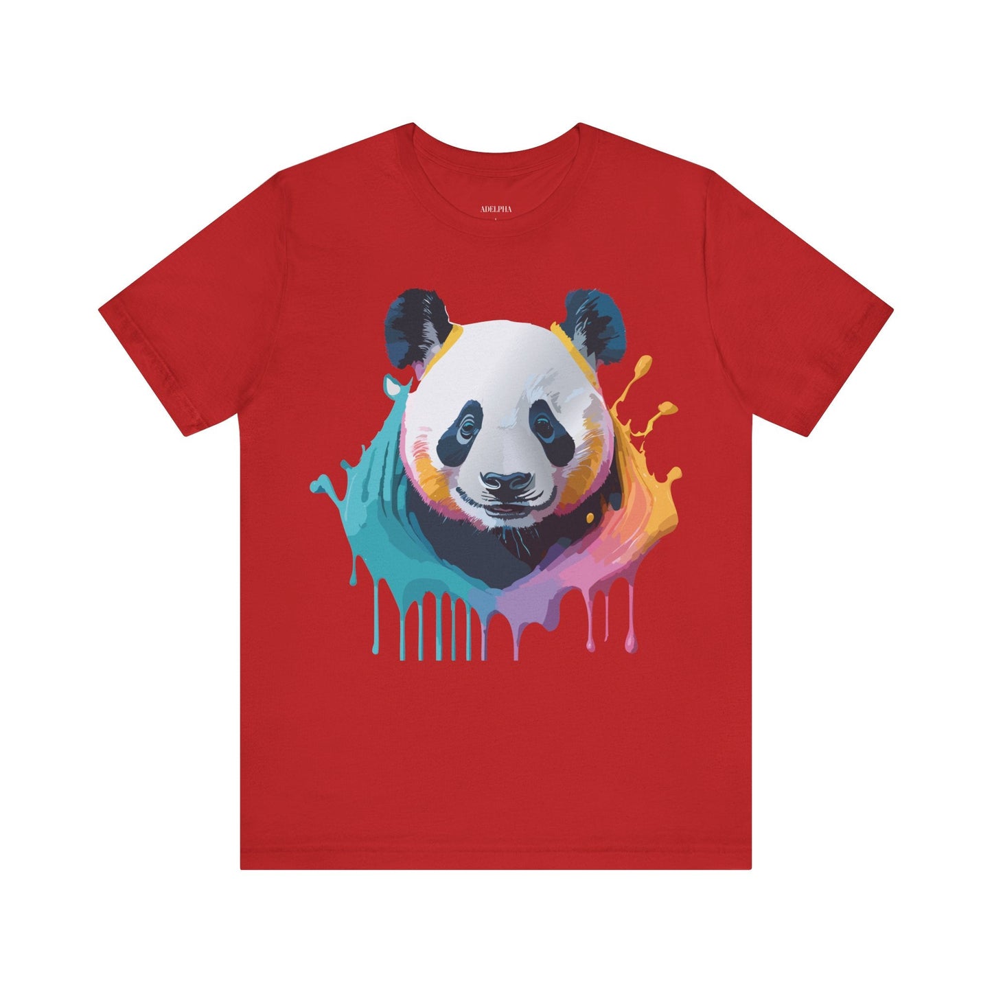 Panda Graphic T Shirt Unisex Jersey Short Sleeve Vintage Inspired Art Tee by Adelpha
