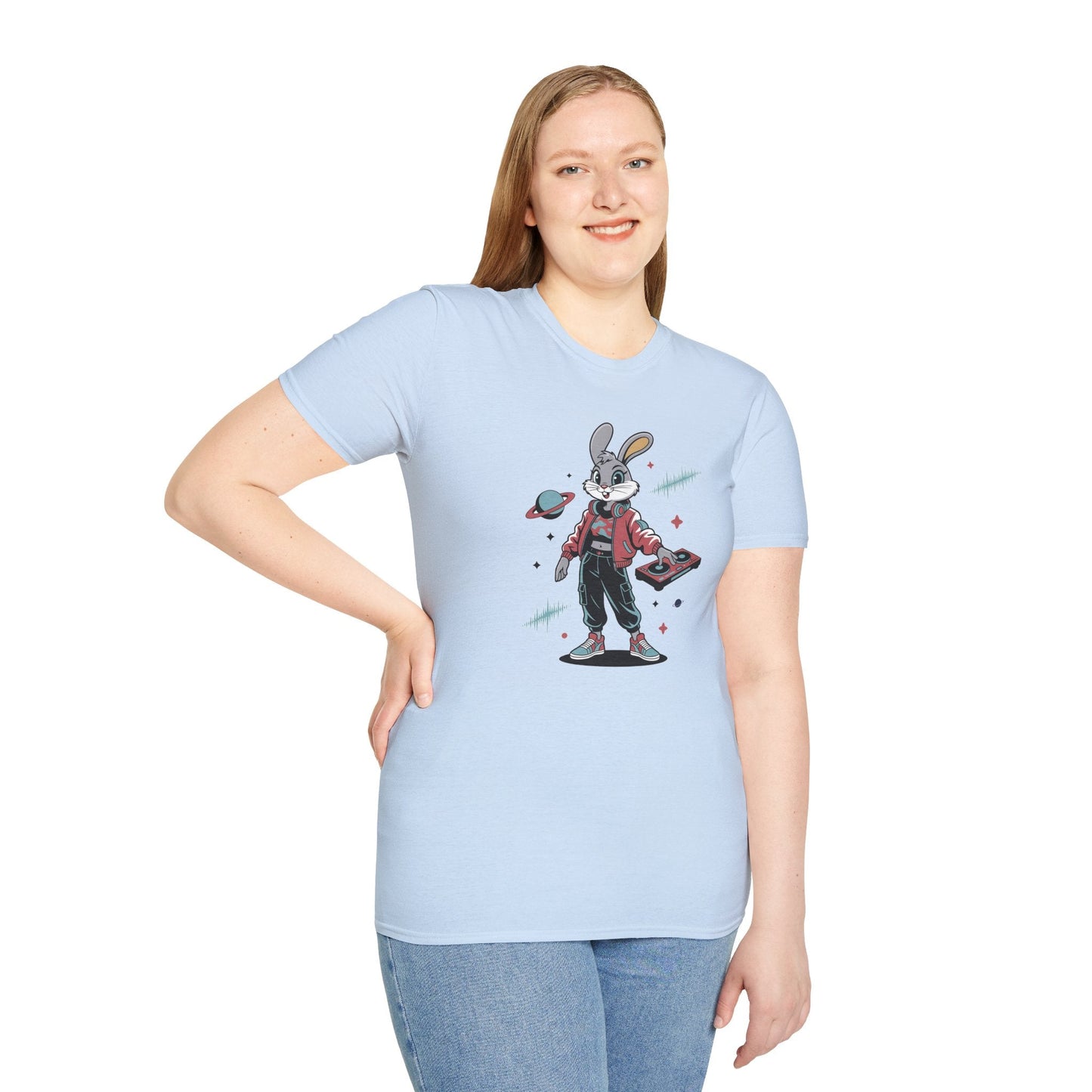 Cartoon T Shirt With Animation And Funny Animals Tee Unisex Softstyle 100 Percent Ring Spun Cotton