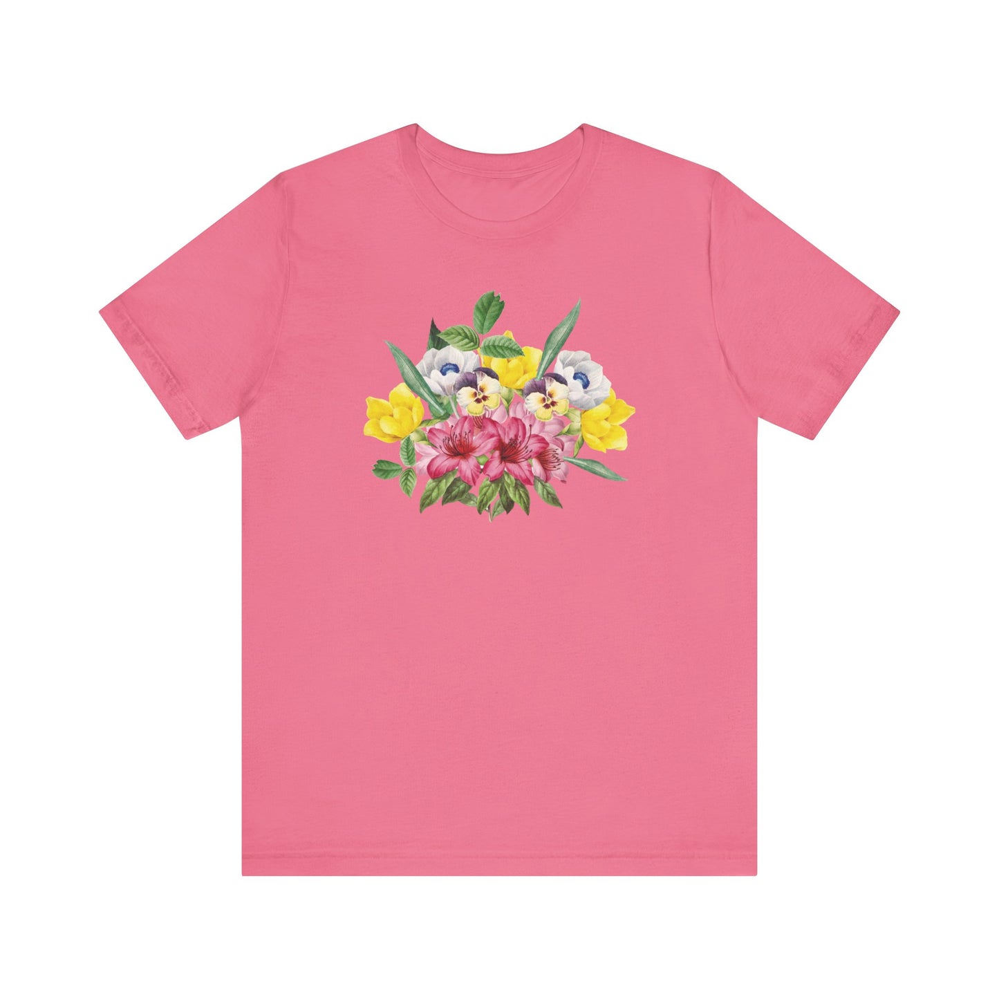 Tee-shirt en coton à imprimés floraux