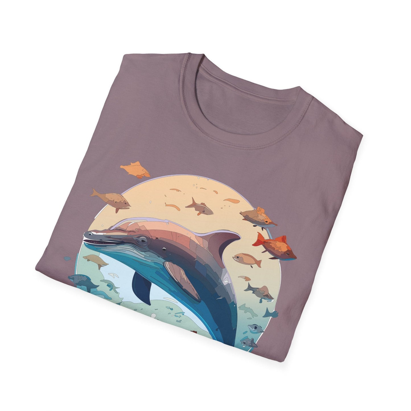 Dolphin Shirt Unisex Softstyle T Shirt 64000 100 Percent Ring Spun Cotton Tee For Everyday Comfort