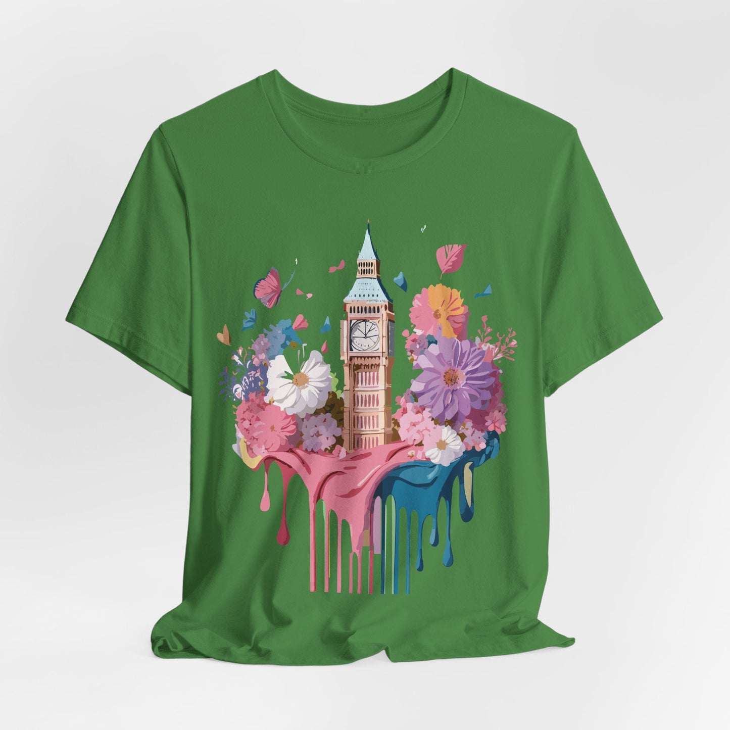 Adelpha London Tourist Shirt Unisex Graphic Tee Vintage Inspired Art Jersey Short Sleeve