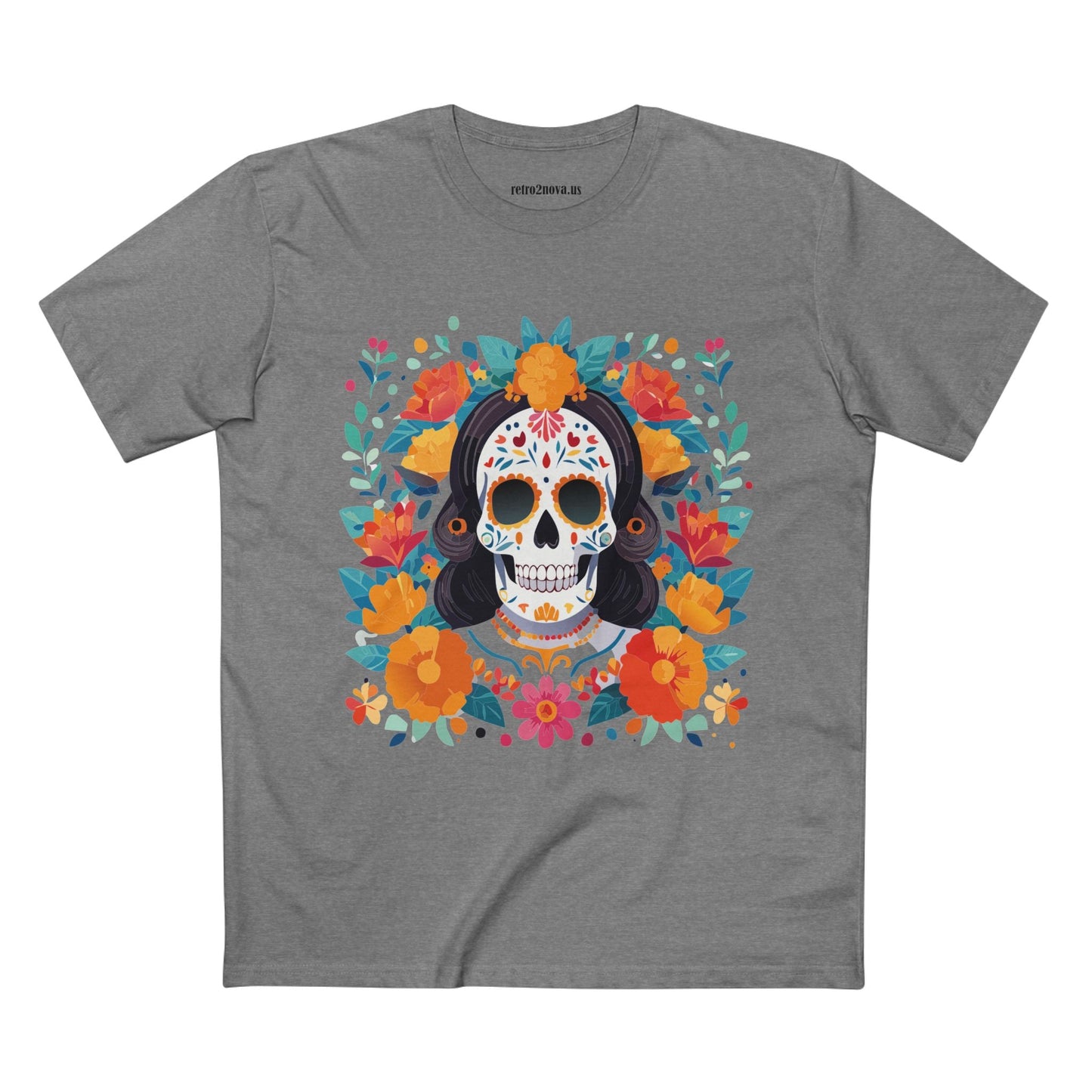 Retro2Nova Skull Shirt Unisex Skeleton Tee Premium Cotton Art Collection Design Edition