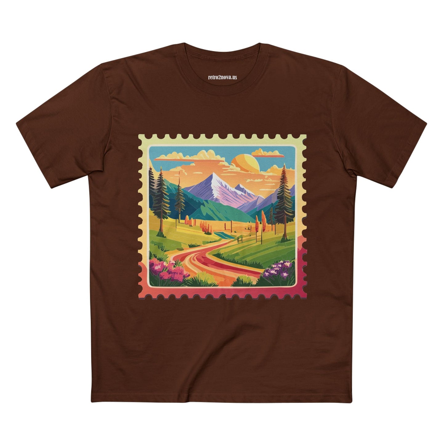 Stamp Shirt Postage Stamp Tee Unisex Premium Cotton With Original Art Design Retro2Nova