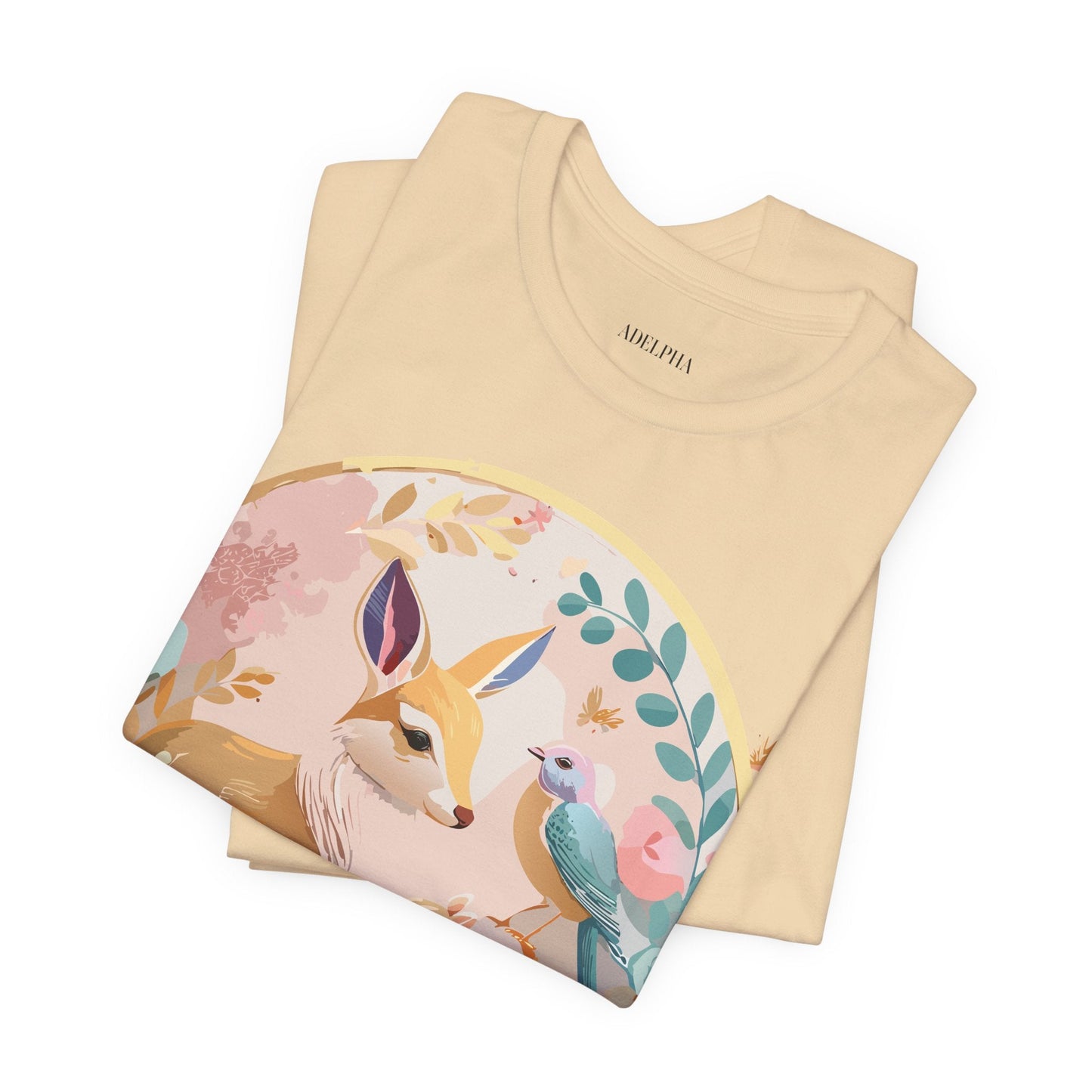 Adelpha Medallion Graphic T Shirt Unisex Short Sleeve Vintage Inspired Art Design Tee
