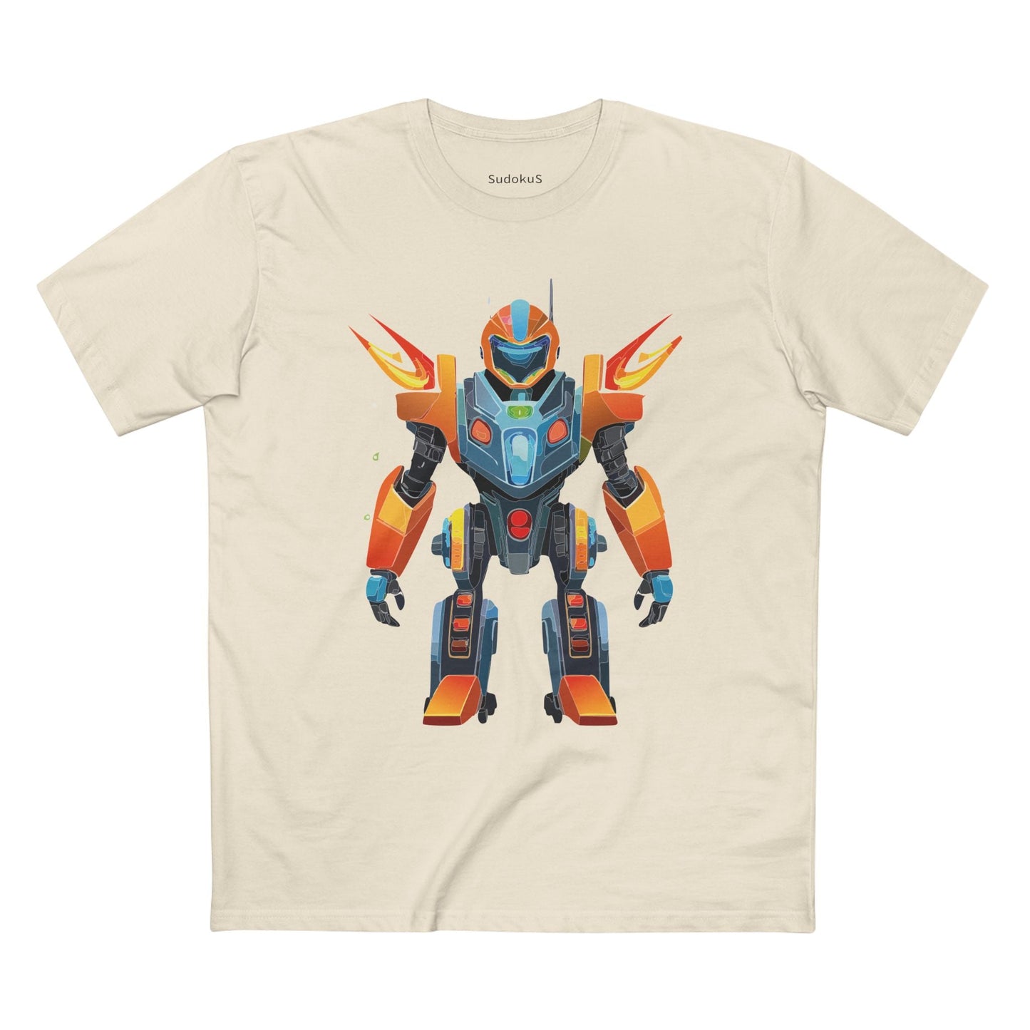 Cyborg Robot Graphic Unisex 100 Cotton Staple Tee 5