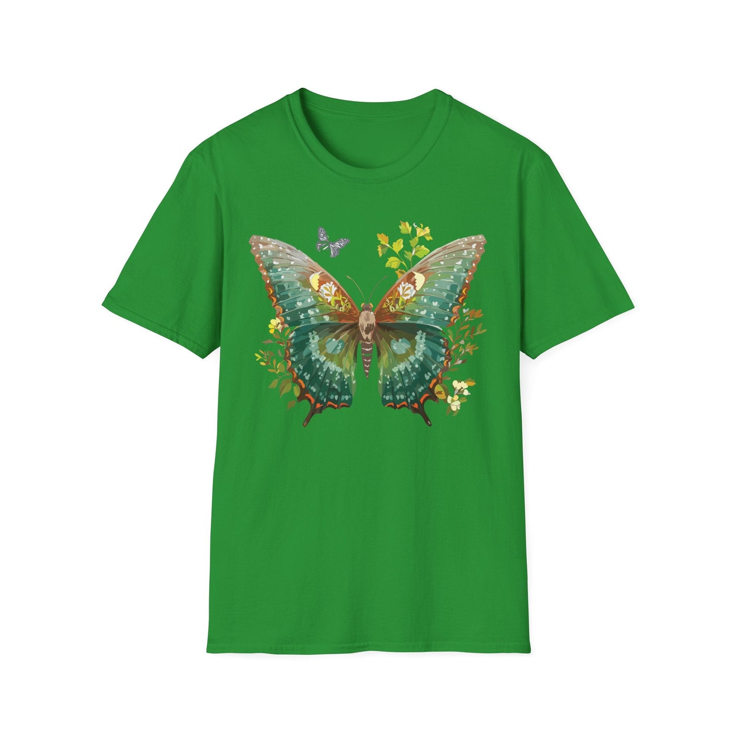 Butterfly Shirt Unisex T Shirt Monarch Print Gildan Softstyle 64000 Comfortable Everyday Wear