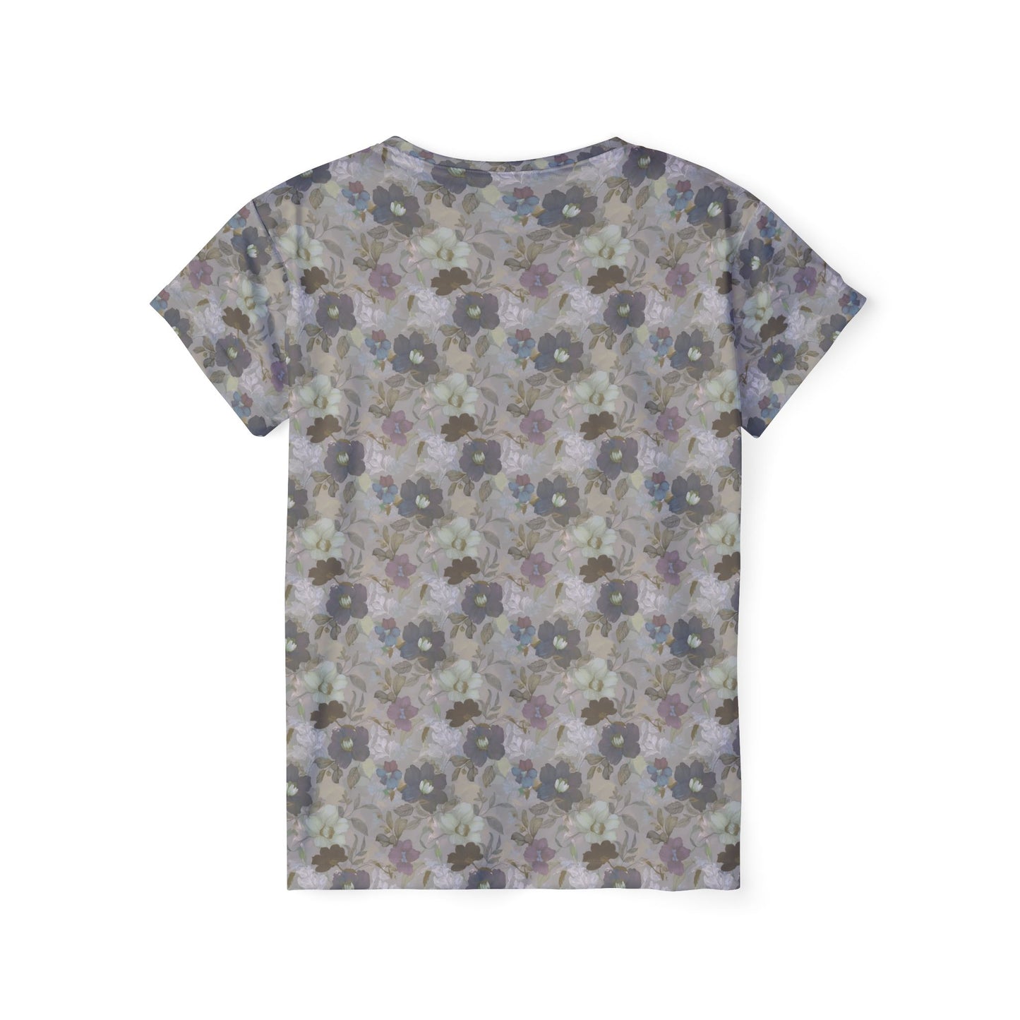 Women Poly T-Shirt with Floral Print