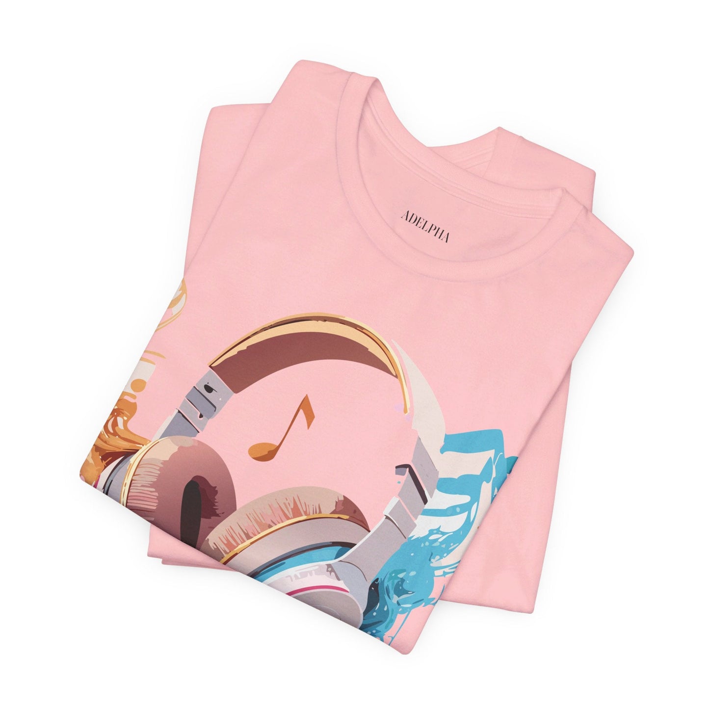 Unisex Graphic T Shirt With Vintage Music Inspired Artwork From Adelpha Short Sleeve Tee