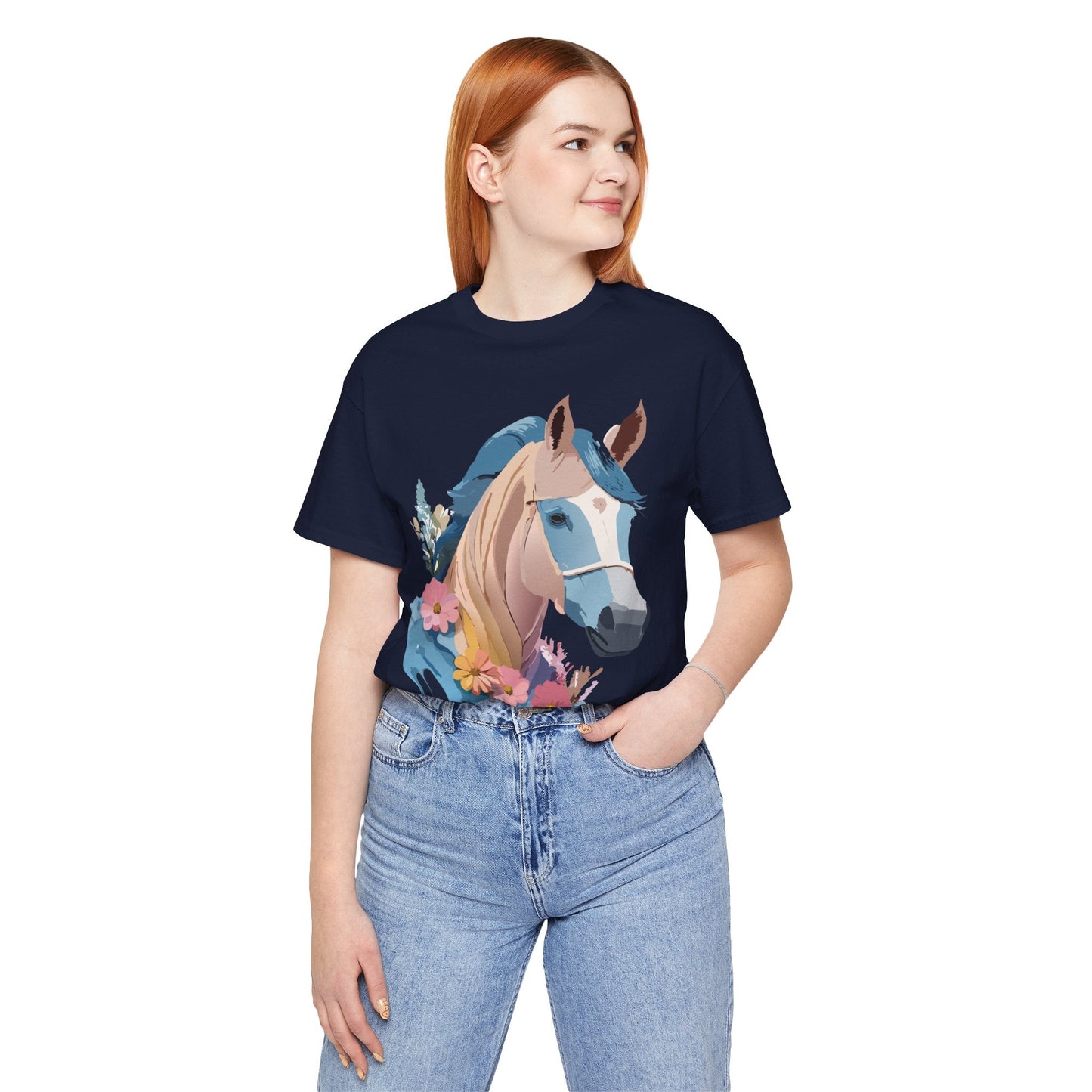 Horse Graphic Unisex 100 Cotton Vintage Animal Art T-Shirt 12