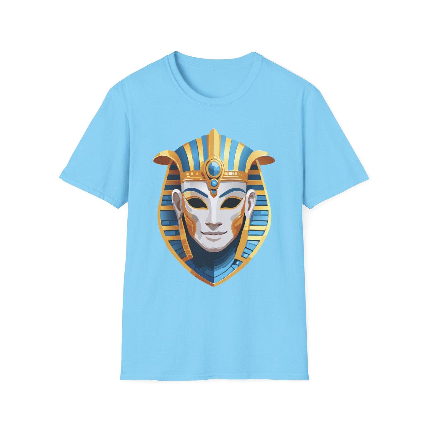 Mask Tee Shirt Unisex Gildan Softstyle 64000 Cotton Tee With Masquerade Design Artwork