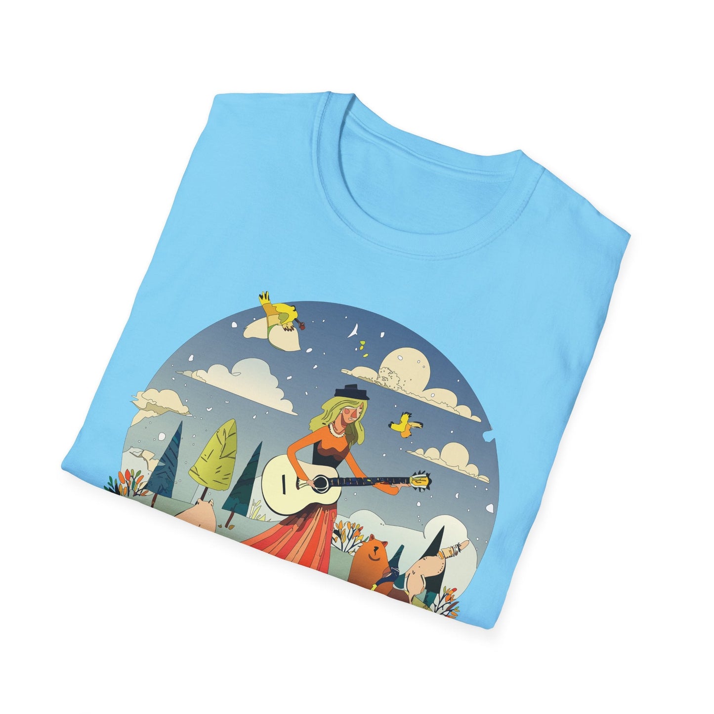 Womens Graphic T Shirt Art Design Tee Unisex SoftStyle Gildan 64000 100 Percent Cotton
