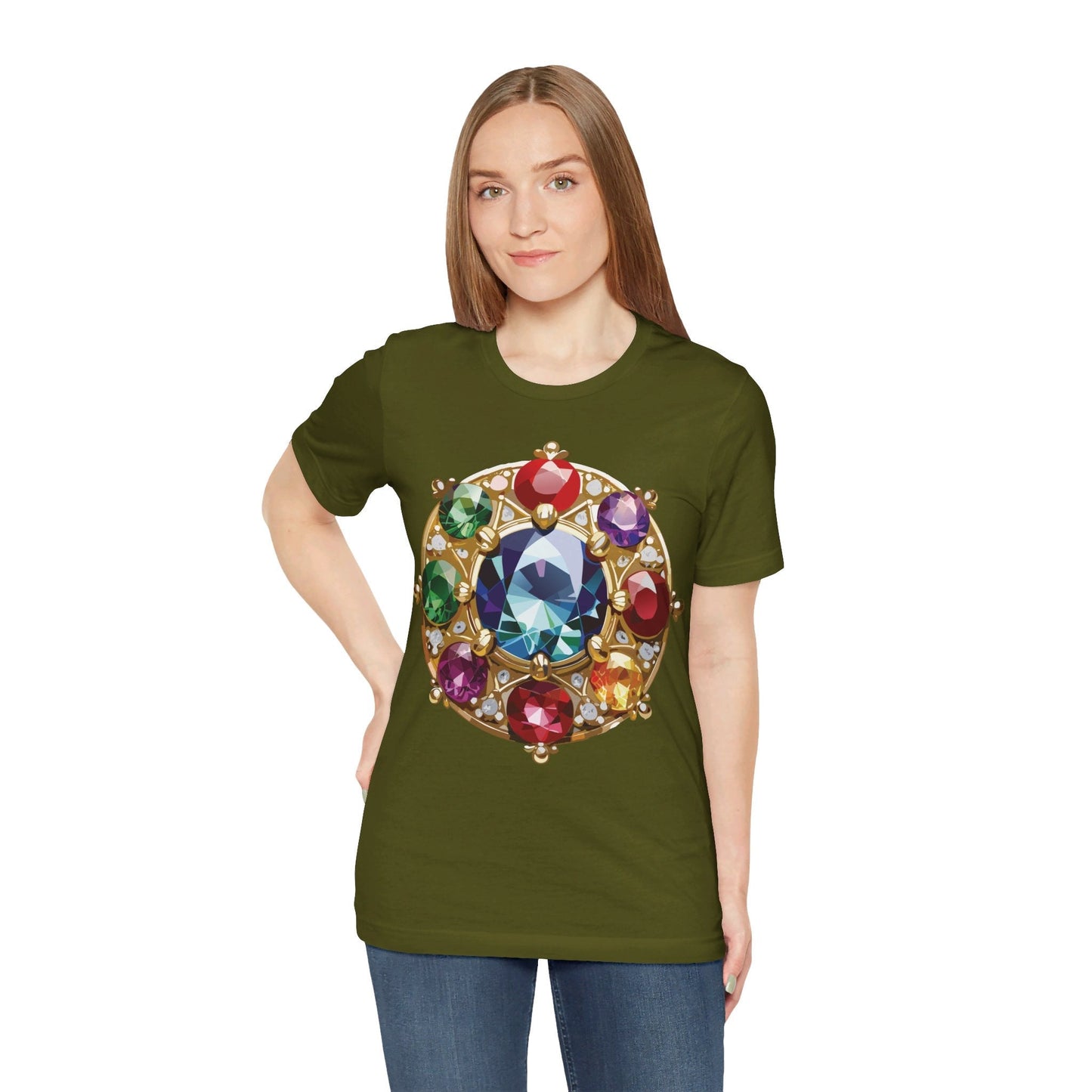 Jewelry Graphic Unisex 100 Cotton Vintage Treasure Art T-Shirt 39