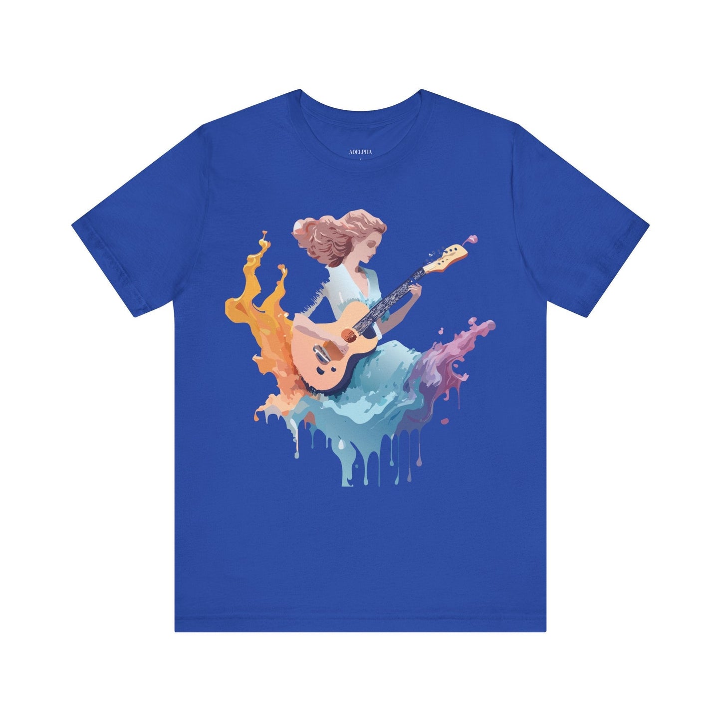 Adelpha Music Graphic Tee Unisex Vintage Inspired Art Design Short Sleeve T Shirt