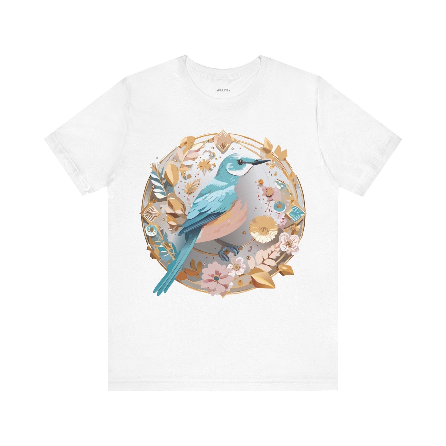 Adelpha Medallion Shirt Unisex Graphic Tee With Vintage Inspired Artwork Short Sleeve Jersey