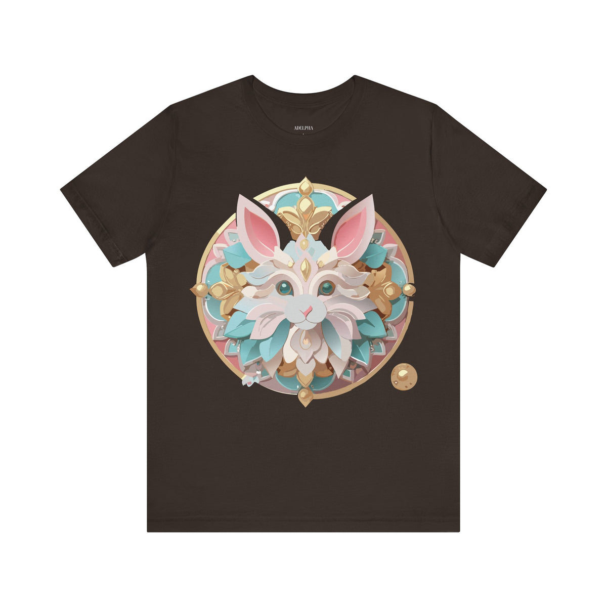 Medallion Graphic Unisex Cotton Bella+Canvas Tee with Art Design d66