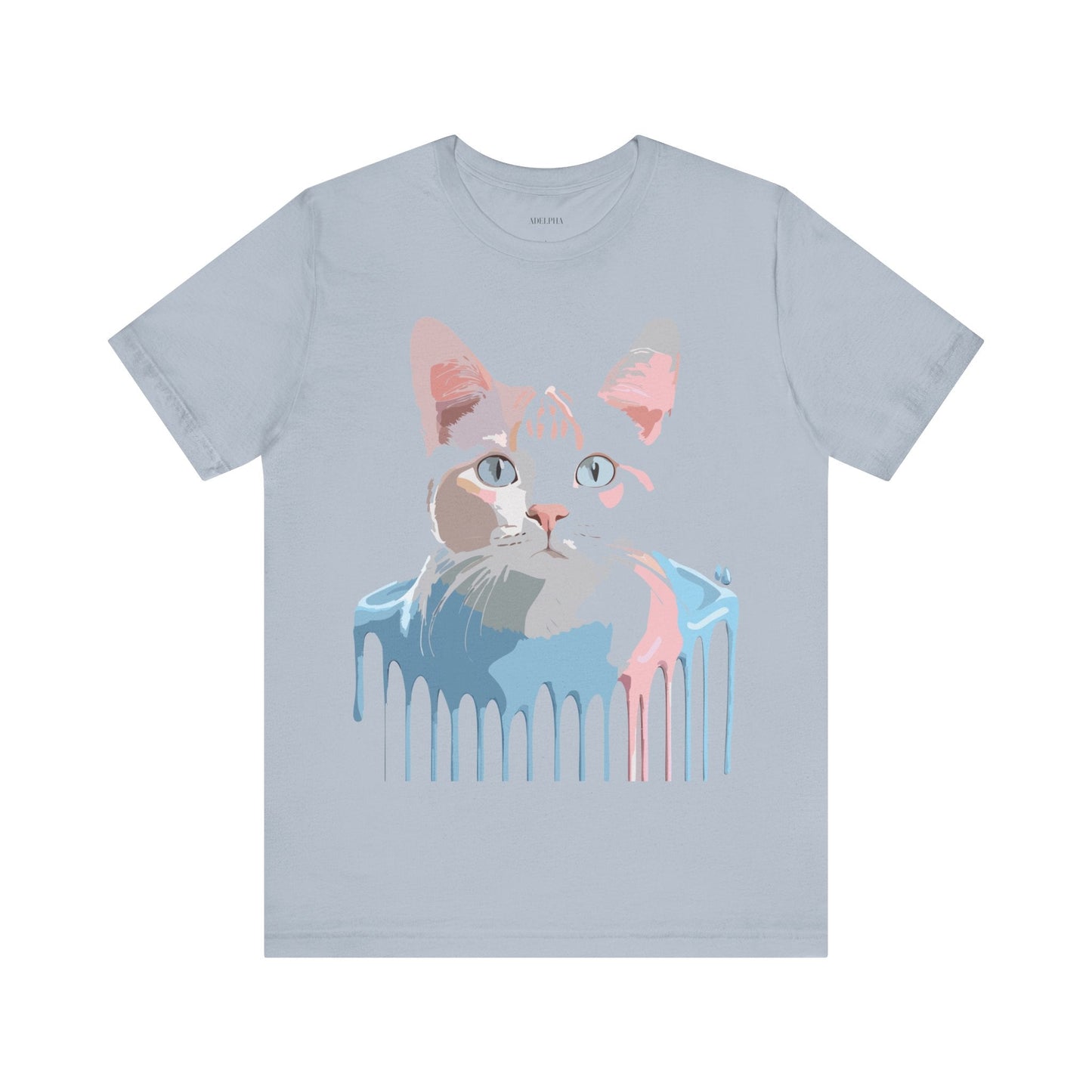 Adelpha Cat Graphic T Shirt Unisex Short Sleeve Vintage Artwork Tee