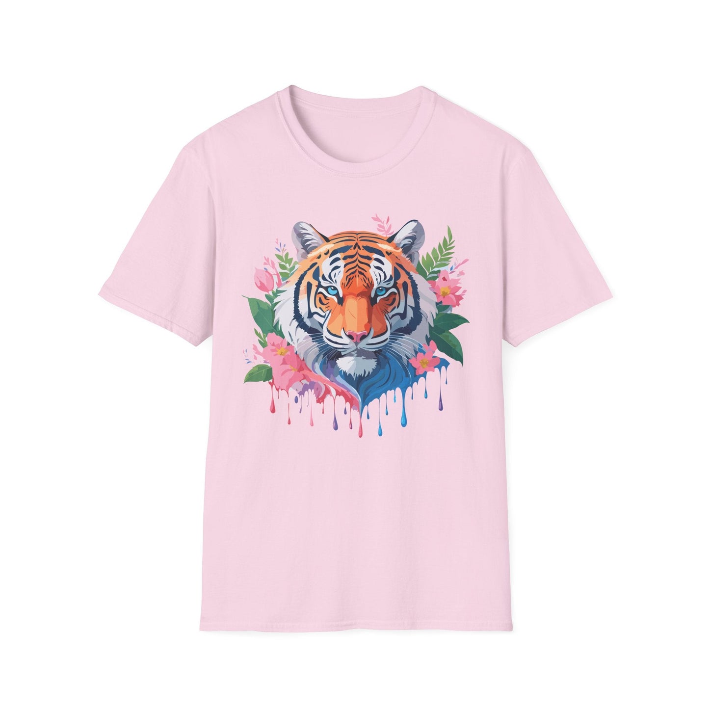 Tiger Shirt Unisex Animal Tee Softstyle Gildan 64000 Cotton Tee