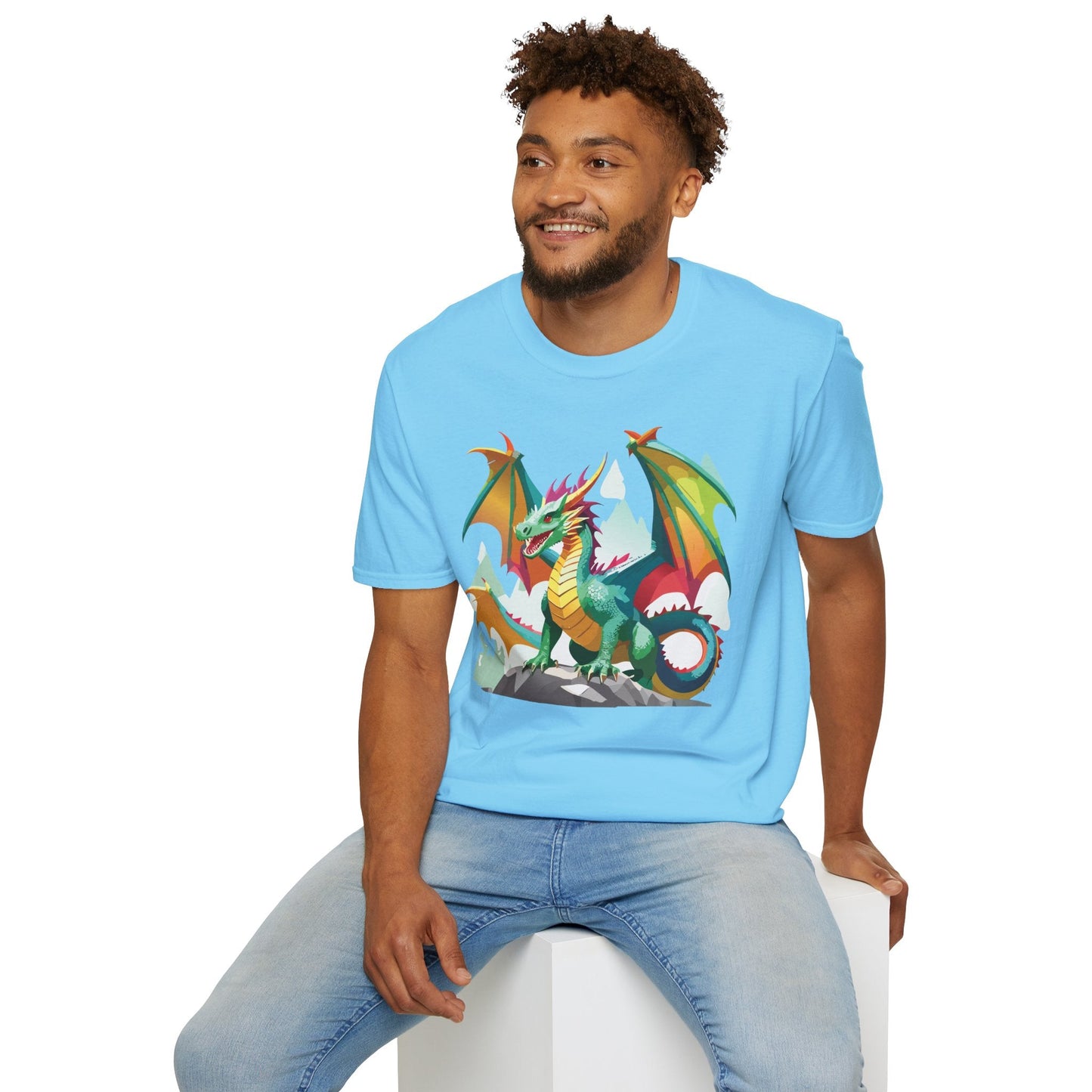 Dragon Graphic T Shirt for Men and Women Unisex Animal Design Softstyle Cotton Tee Premium Quality