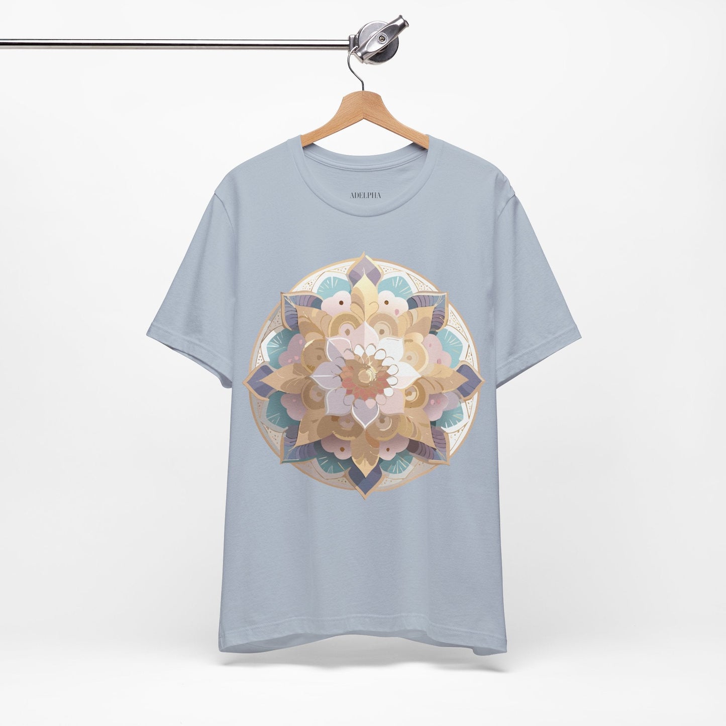 Mandala Graphic Tee Unisex Jersey Short Sleeve Adelpha Art Design Vintage Inspired Artwork