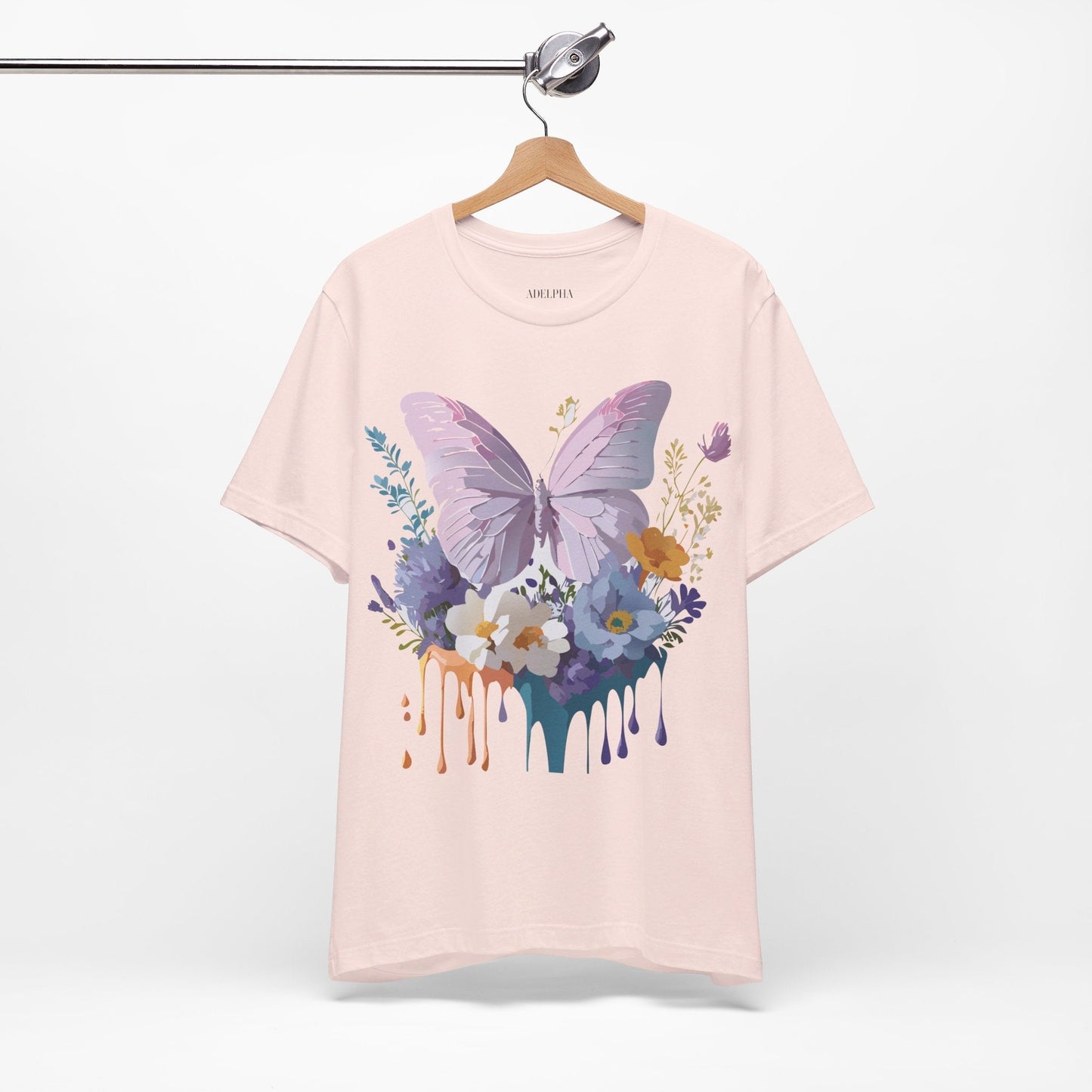Adelpha Graphic Butterfly Unisex Short Sleeve Graphic Tee Art Design