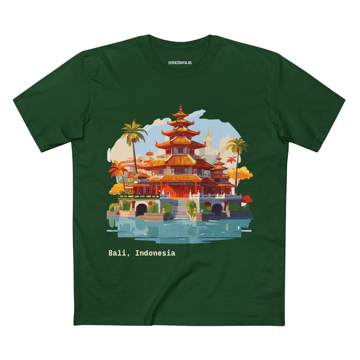 Bali Temple Illustration Tee | Indonesia Travel Shirt